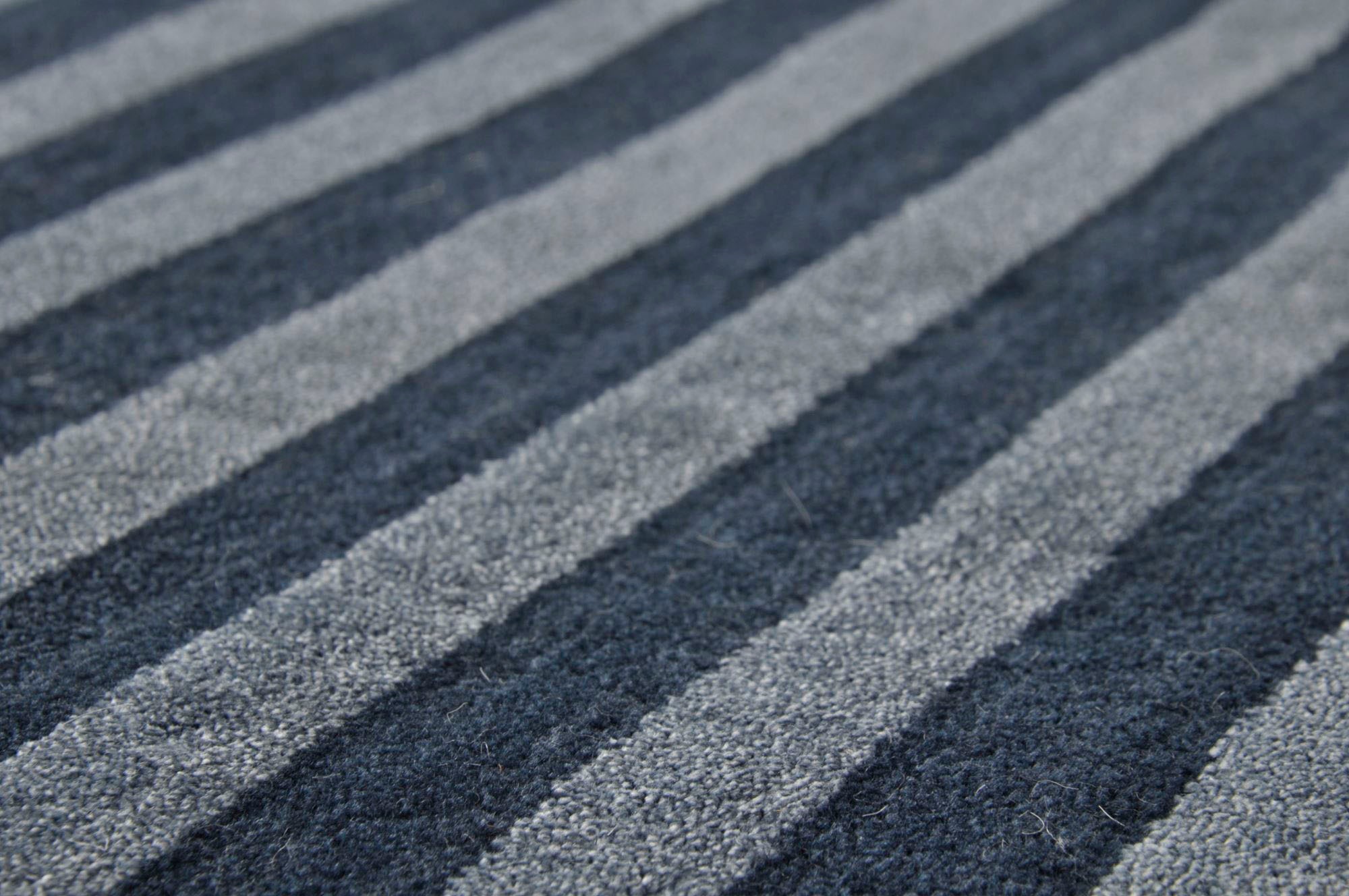 THEKO Teppich »Miami 3286«, rechteckig, Handweb Teppich, gestreift, handgewebt, aus Viskose & Wolle
