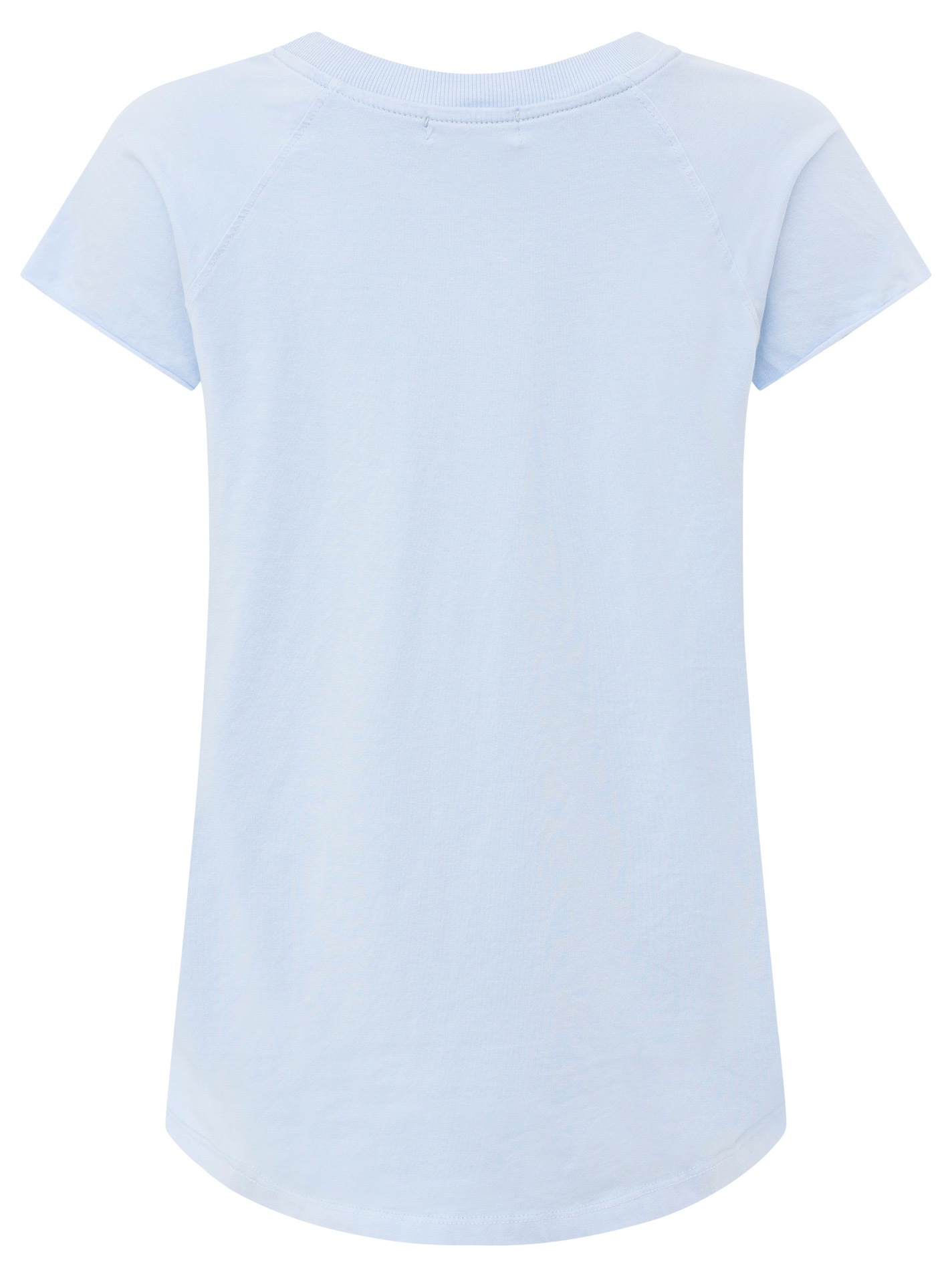 Zwillingsherz Kurzarmshirt »"Positive Mind"«, V-Ausschnitt, Kurzarm, hinten etwas länger, Baumwollmischung