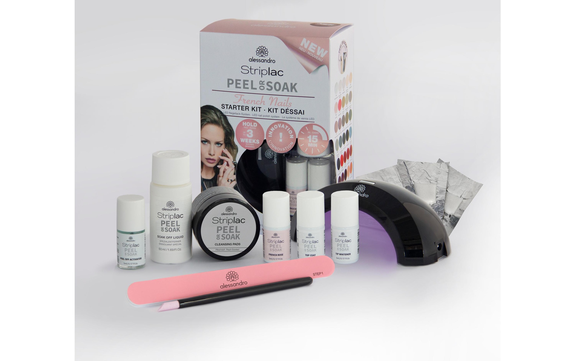 Alessandro Gel-Nagellack »Striplac Starter Kit French«