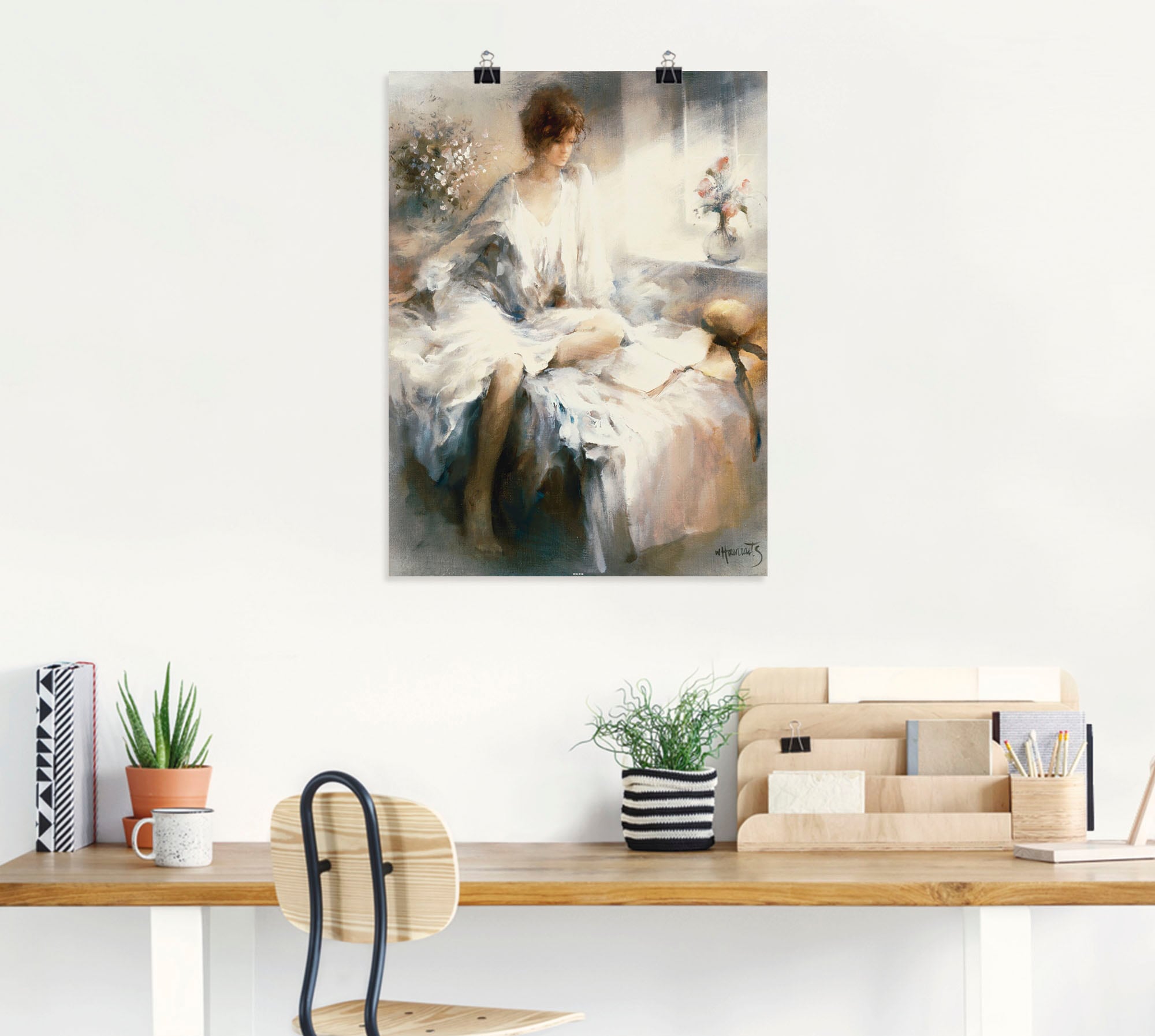 Artland Wandbild »Meditation«, Frau, (1 St.), als Leinwandbild, Poster in verschied. Grössen