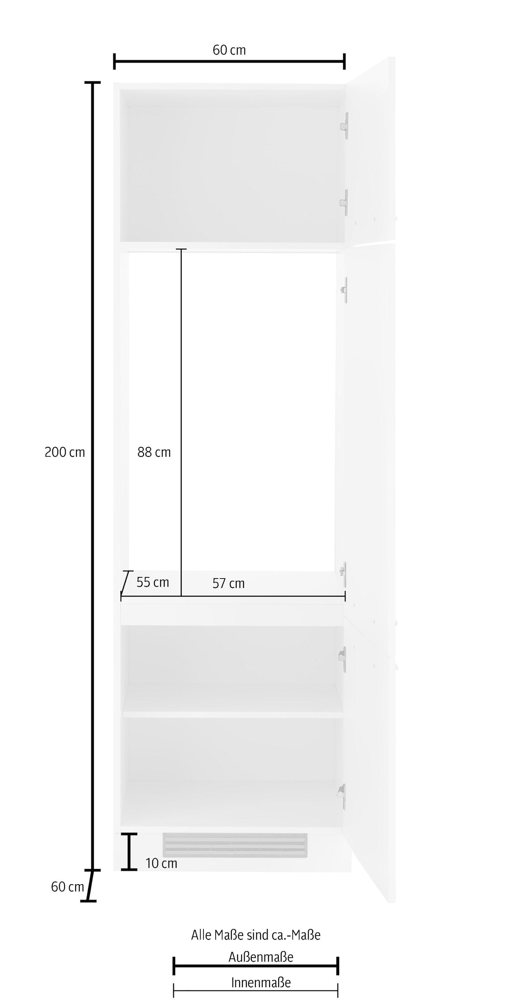 wiho Küchen Kühlumbauschrank | bestellen Jelmoli-Versand online »Flexi2«