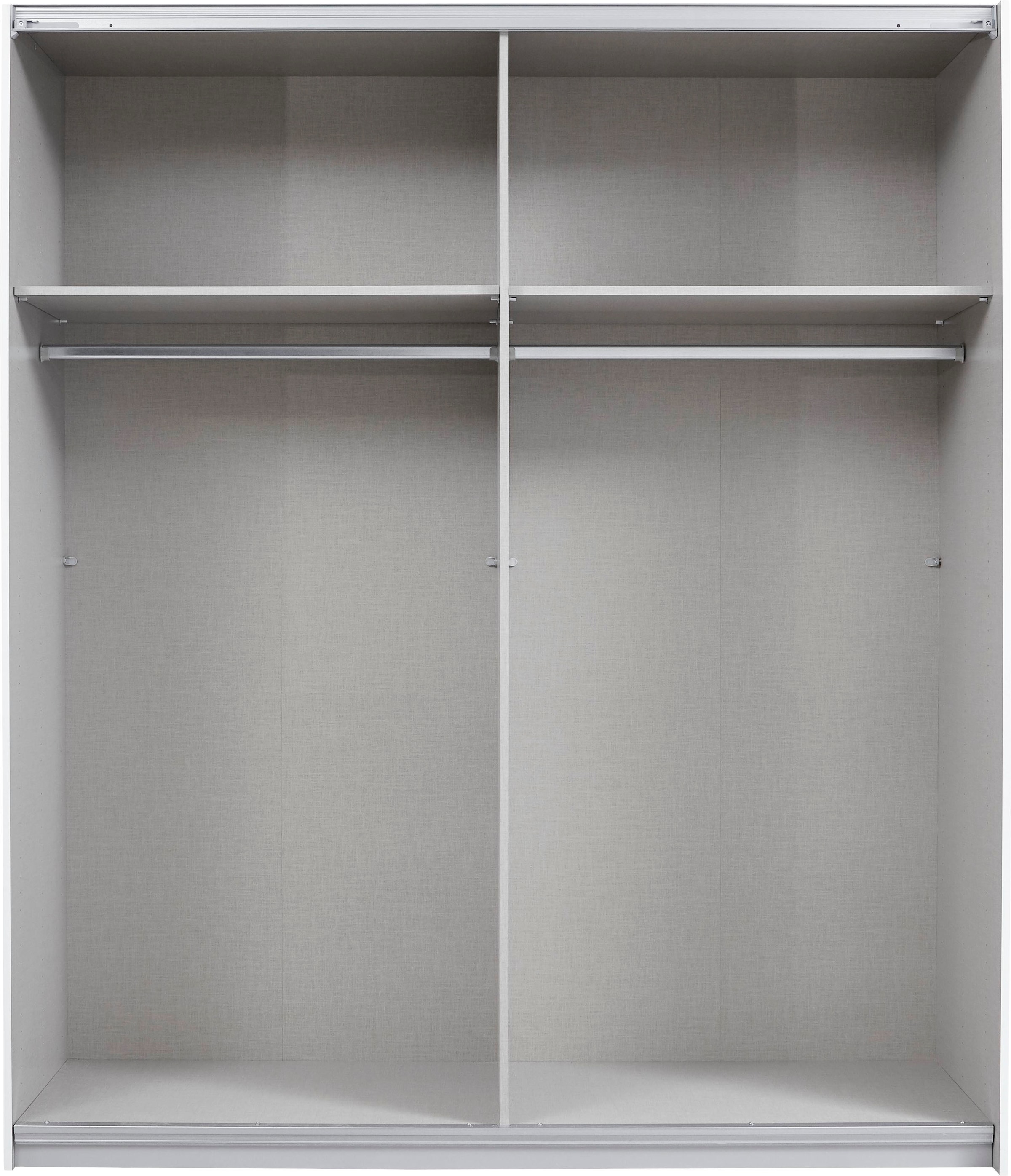 rauch Schwebetürenschrank »Quadra BESTSELLER Schrank Schlafzimmerschrank in vielen Breiten«, Kleiderschrank Garderobenschrank mit Glaselementen