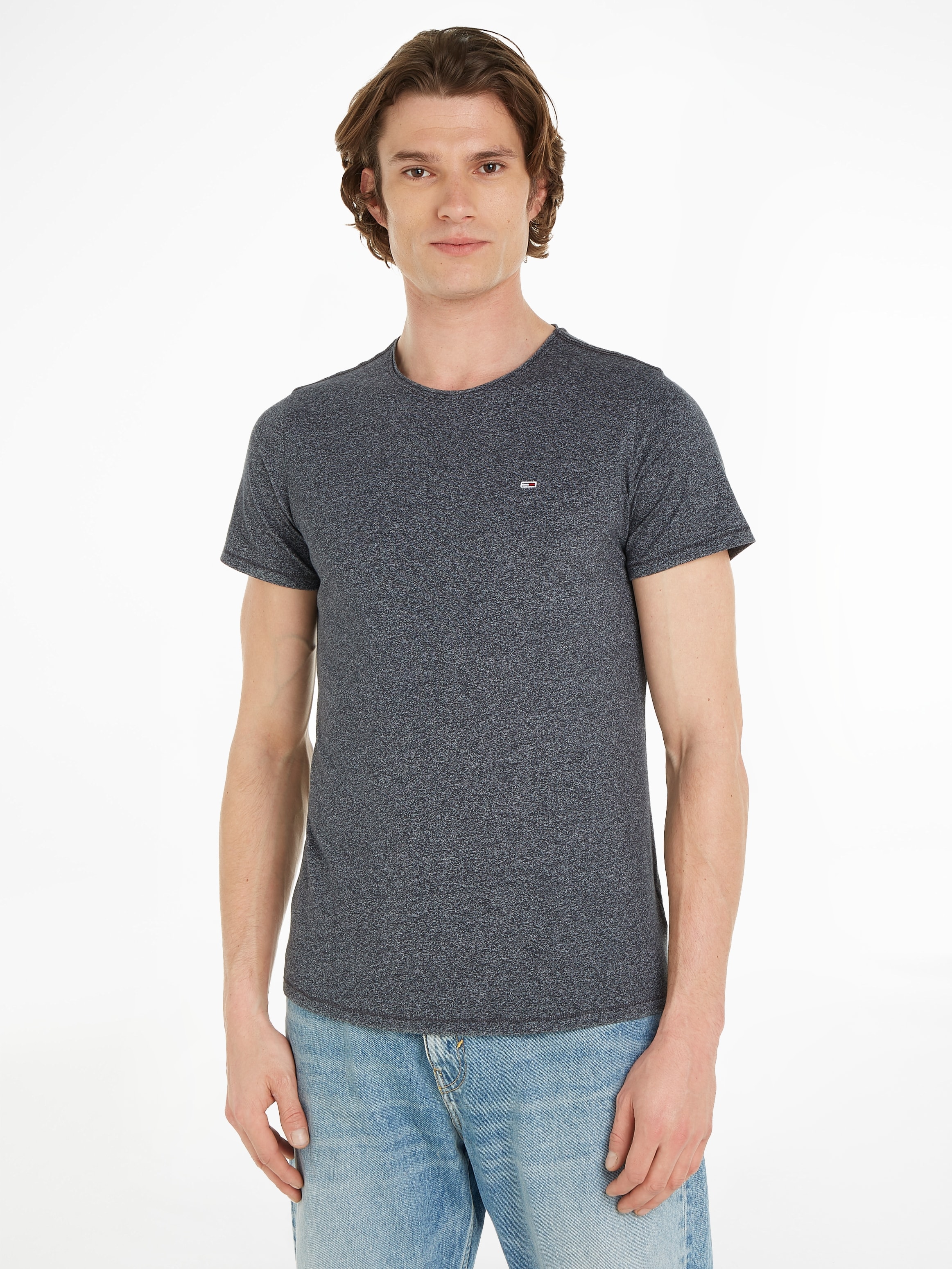 Tommy Jeans T-Shirt »TJM SLIM JASPE C NECK«, Classics Slim Fit mit Markenlabel