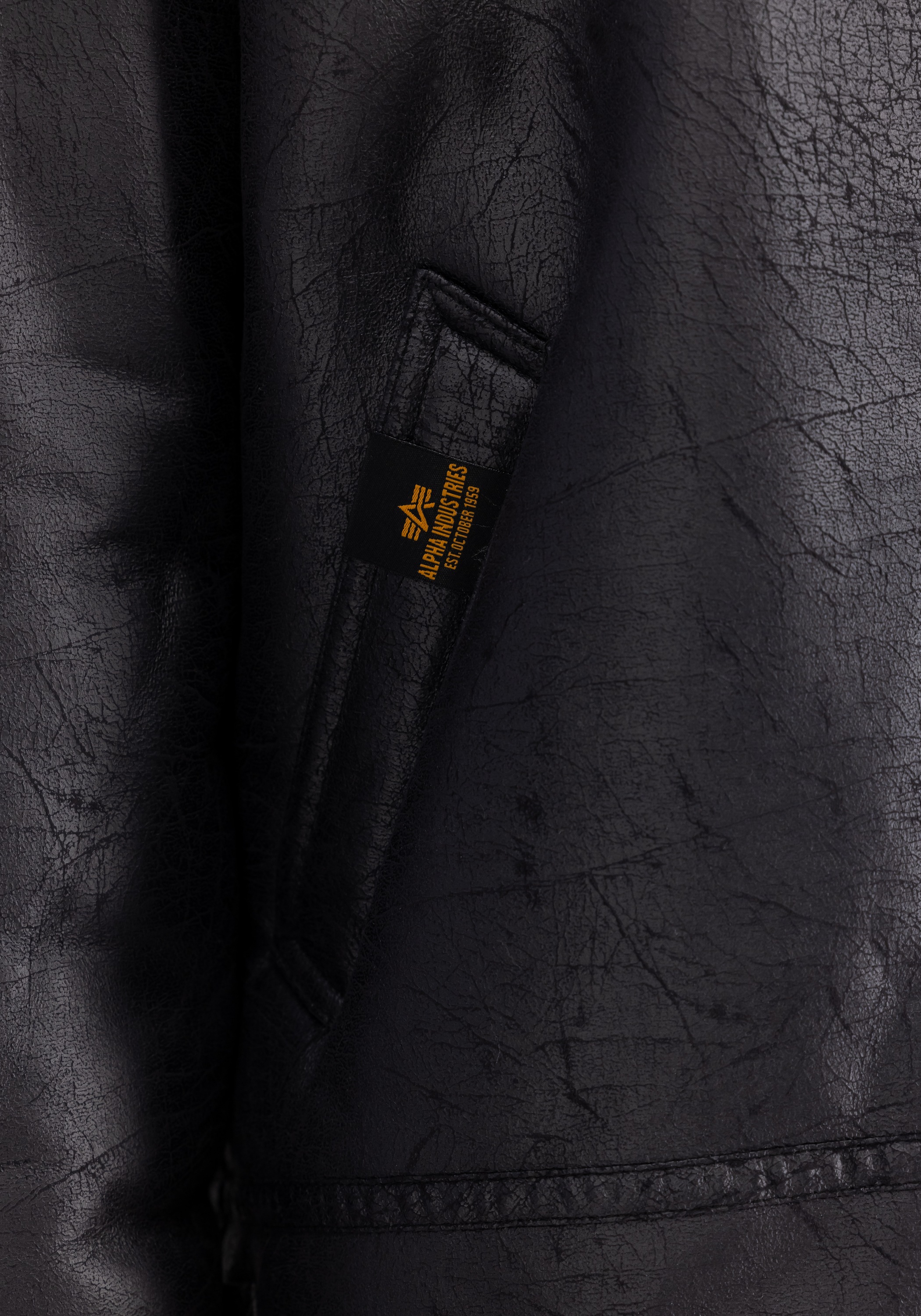 Alpha Industries Lederjacke »Alpha Industries Men - Bomber Jackets B-3 Faux Leather«