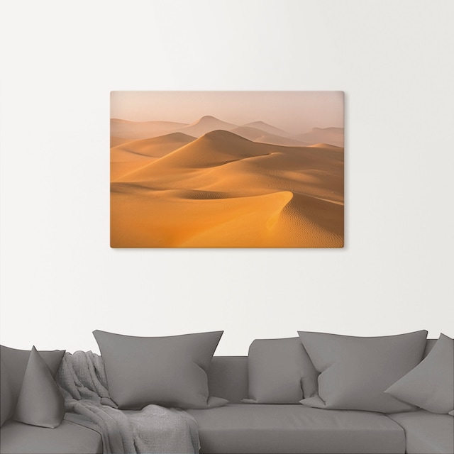 Artland Wandbild »Nebel in der Rub al Khali Wüste«, Wüstenbilder, (1 St.),  als Alubild, Leinwandbild, Wandaufkleber oder Poster in versch. Grössen  online bestellen | Jelmoli-Versand