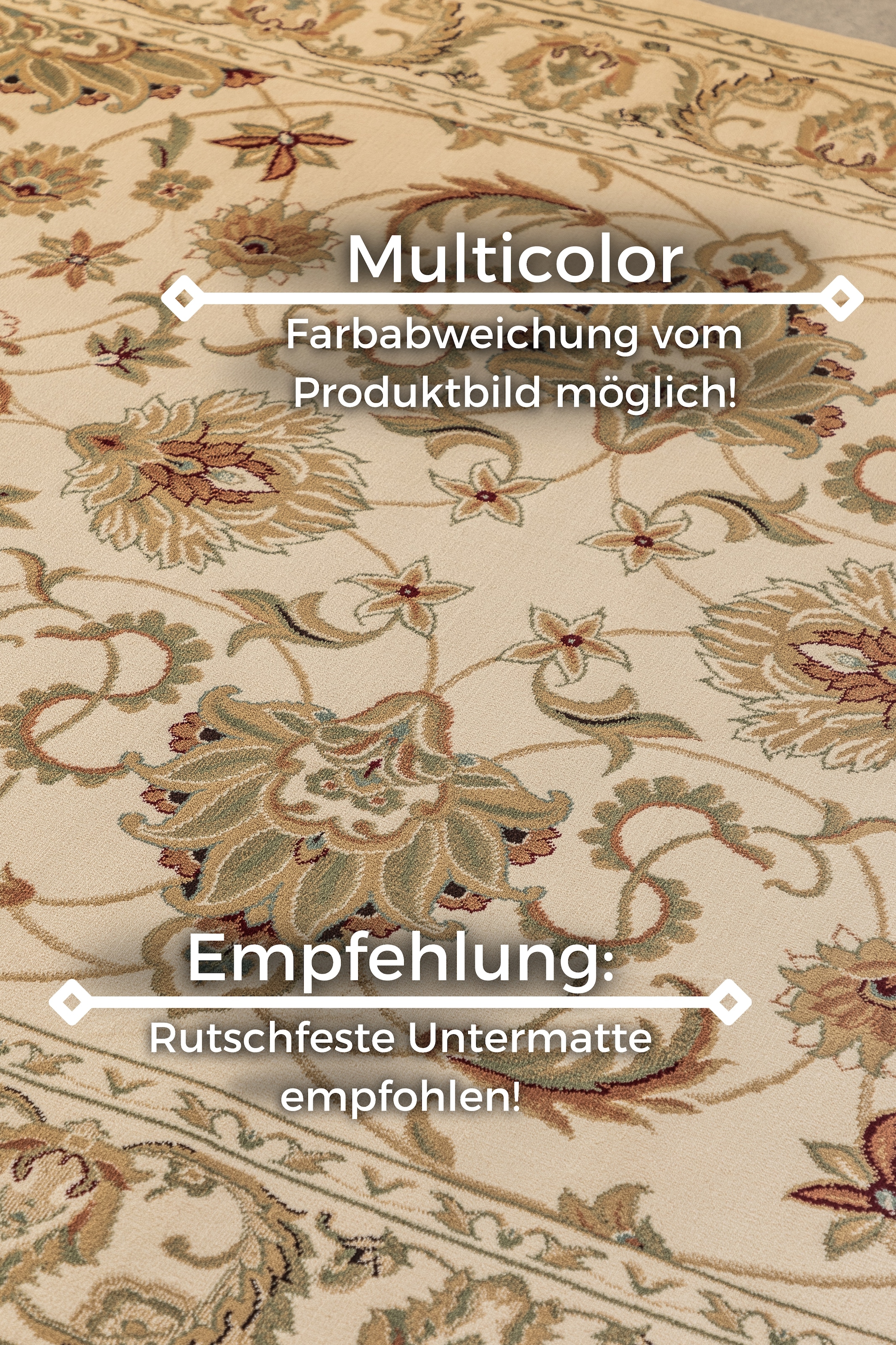 HANSE Home Teppich »Harirud«, rechteckig, 8 mm Höhe, Orient Optik, strapazierfähig, pflegeleicht, robust