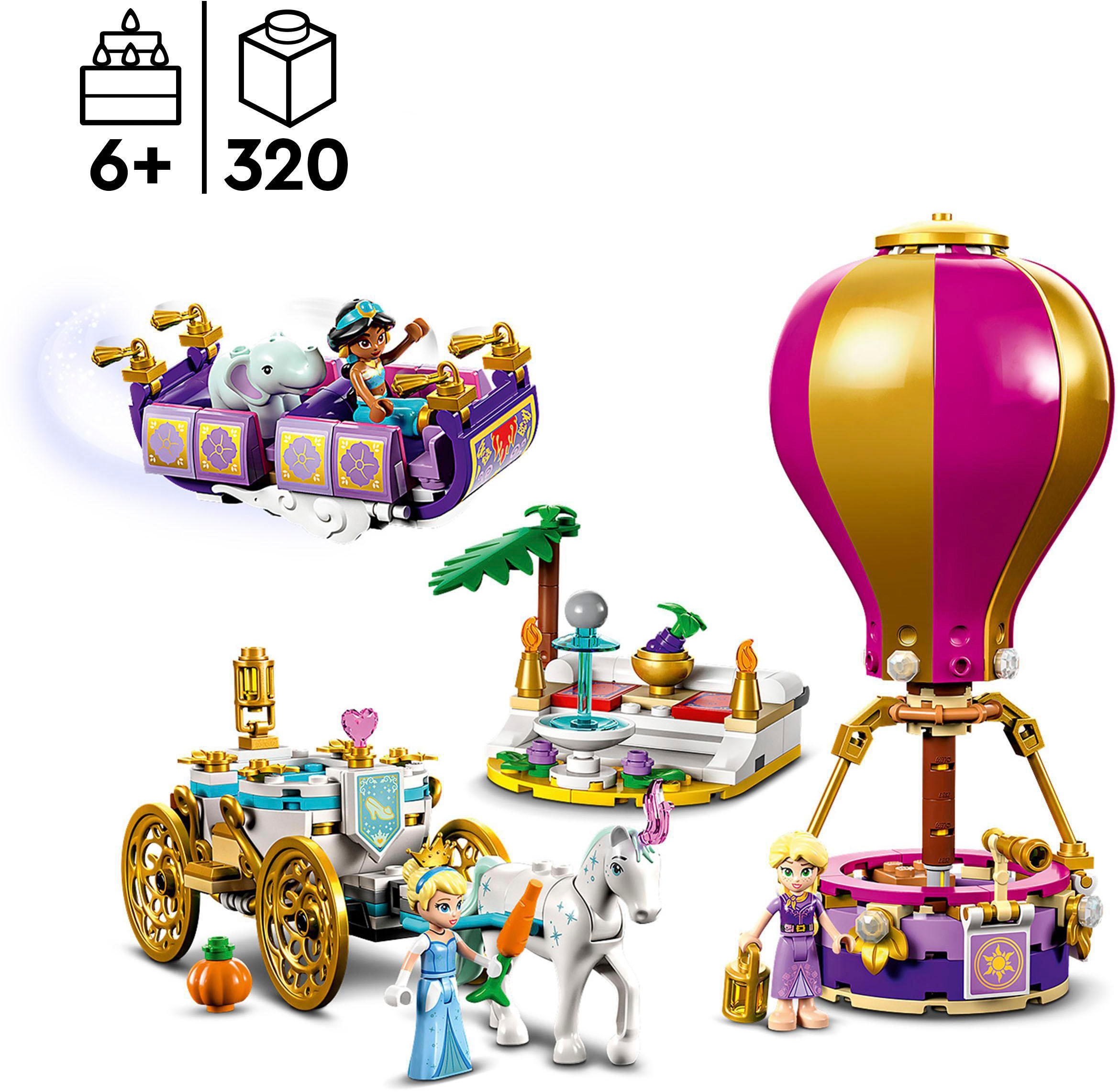 LEGO® Konstruktionsspielsteine »Prinzessinnen auf magischer Reise (43216), LEGO® Disney«, (320 St.), Made in Europe