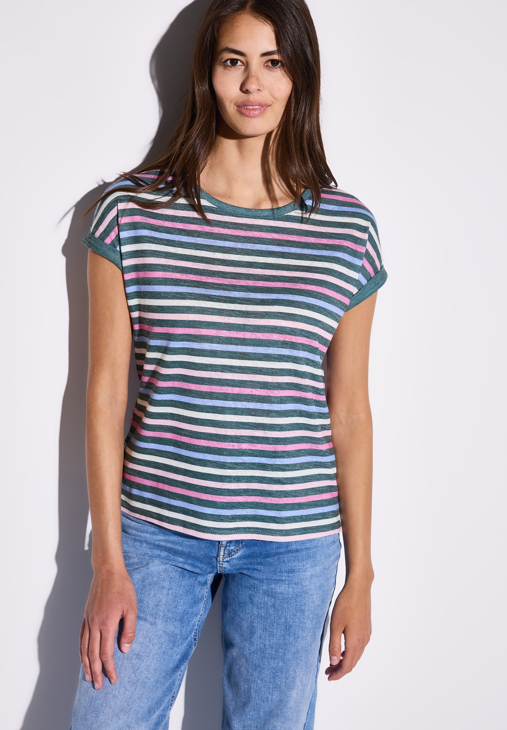 STREET ONE Shirttop mit Streifenmuster