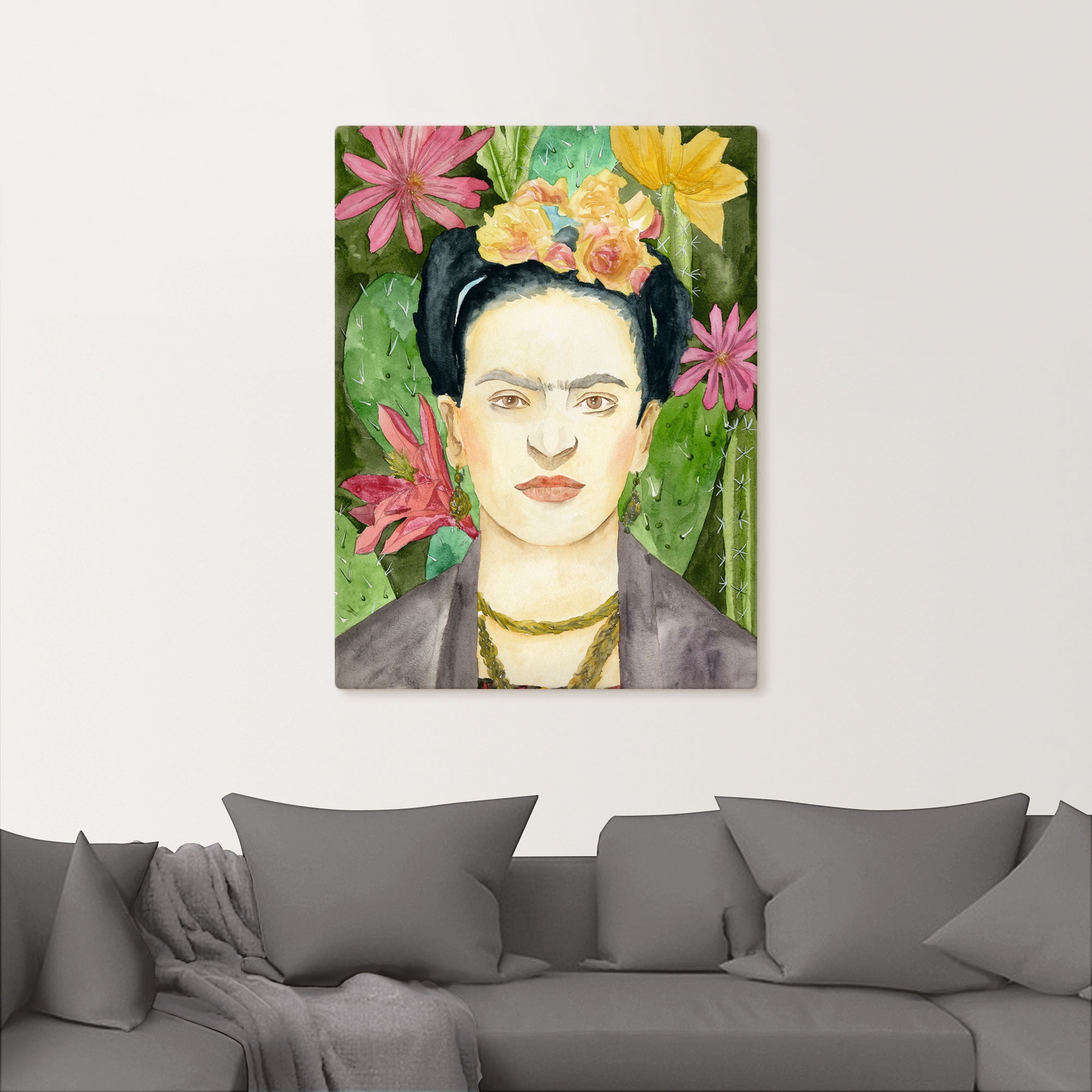 Artland Wandbild »Frida Kahlo I«, Bilder von Frauen, (1 St.), als Leinwandbild, Poster in verschied. Grössen