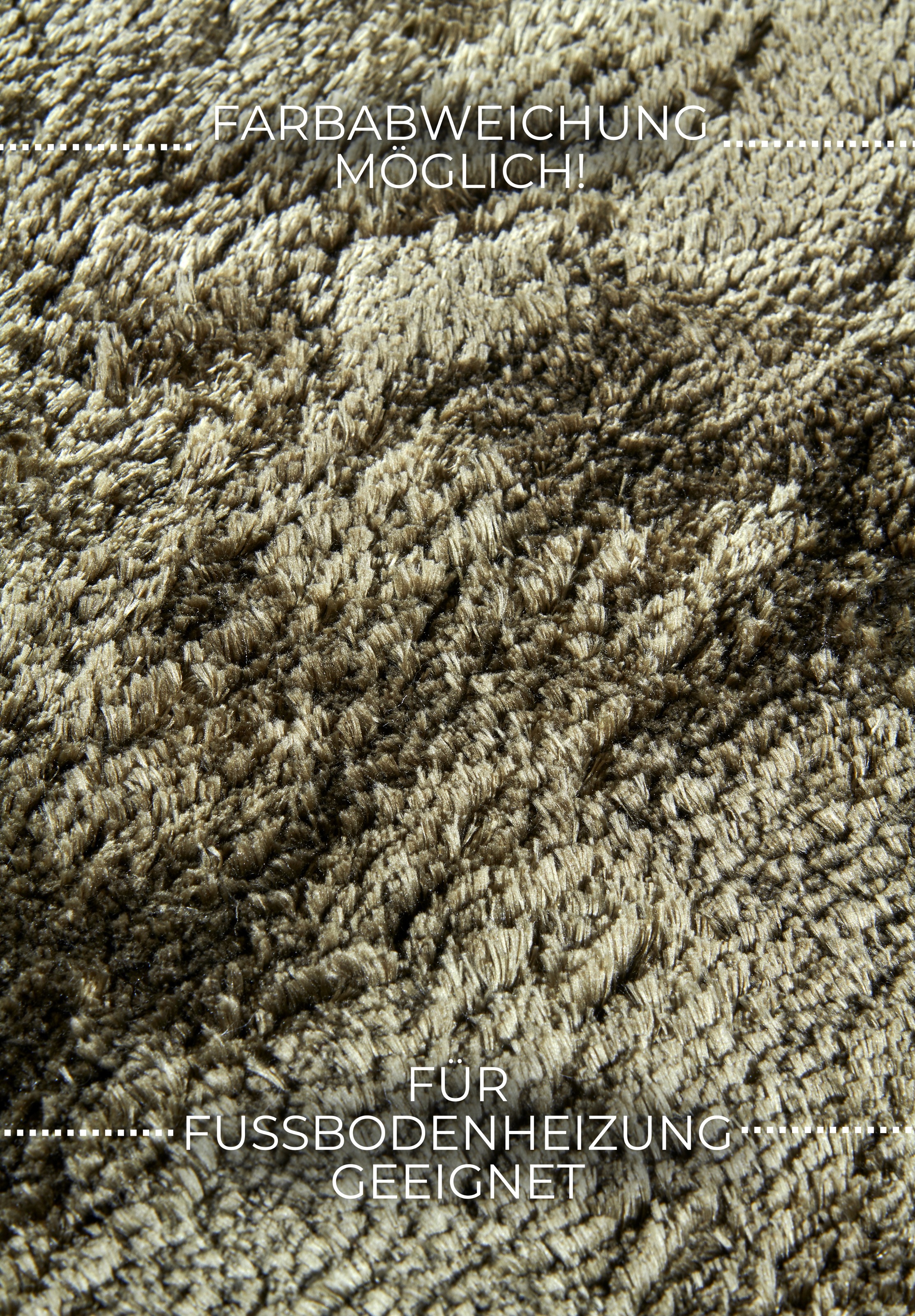 ELLE DECORATION Hochflor-Teppich »Calida«, rund, 28 mm Höhe, Langflor, Shaggy, einfarbig, flauschig, weich, glänzend, modern, uni