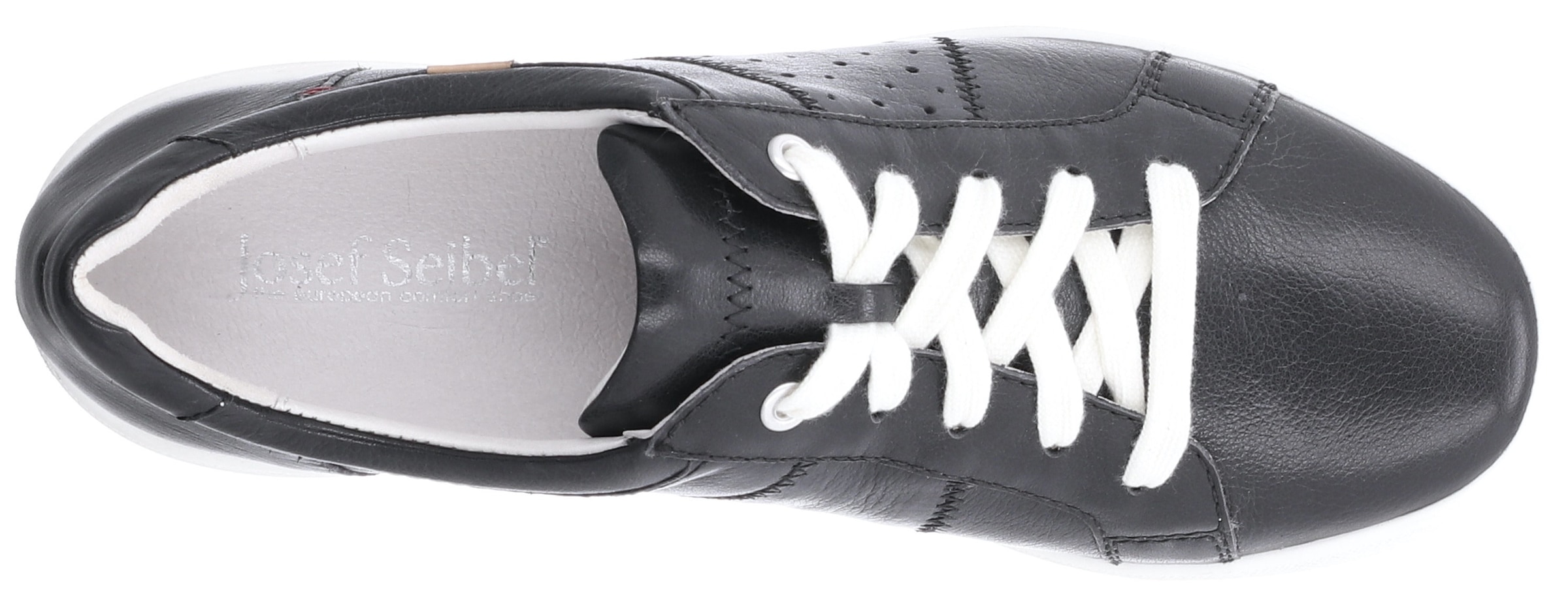 Josef Seibel Sneaker »CAREN 01«, Freizeitschuh, Halbschuh, Schnürschuh mit gepolstertem Schaftrand