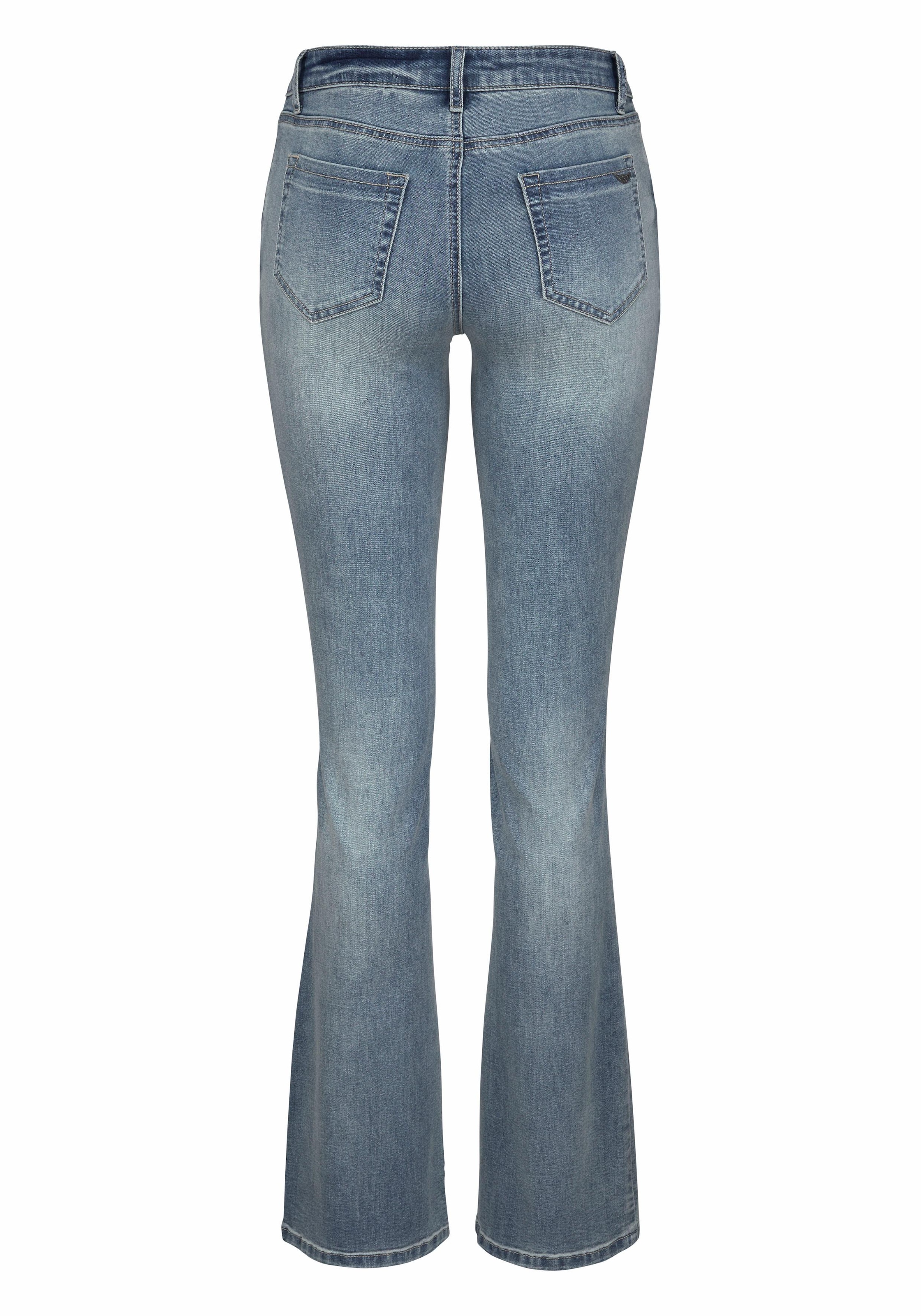 Arizona Bootcut-Jeans »Ultra-Stretch«, Mid-Waist