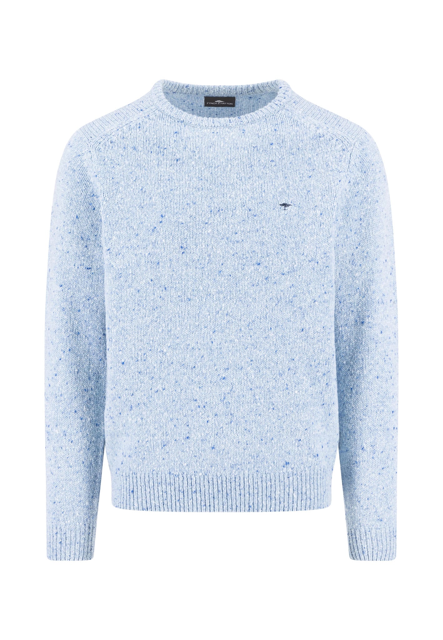 FYNCH-HATTON Strickpullover meliert, mit Rundhals