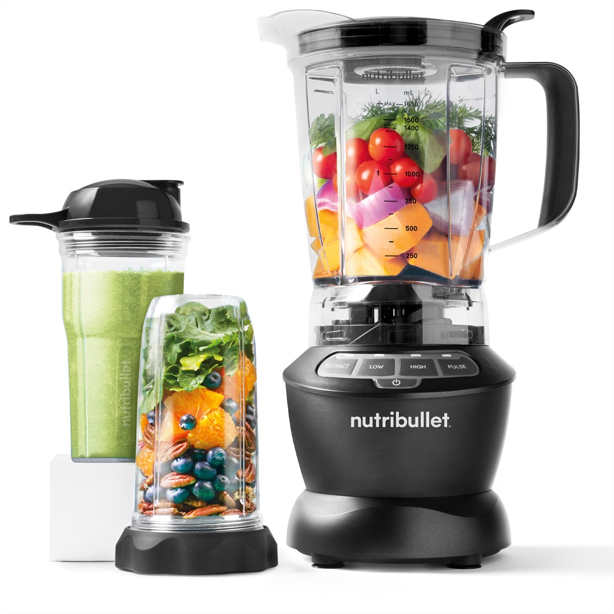nutribullet Elektrisches Rührwerk »Nutribullet Nährstoffextraktor Blender Combo 1000W, schwarz, 10-teilig«