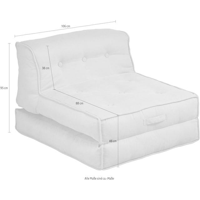 INOSIGN Sessel »Pia«, Loungesessel in 2 Grössen, mit Schlaffunktion und  Pouf-Funktion. online bestellen | Jelmoli-Versand