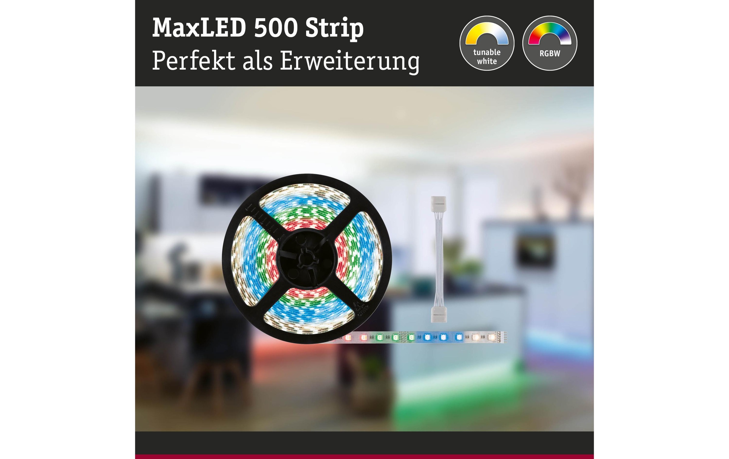 Paulmann LED-Streifen »MaxLED 500 LED Strip RGBW inkl. Adapterkabel 10 m«