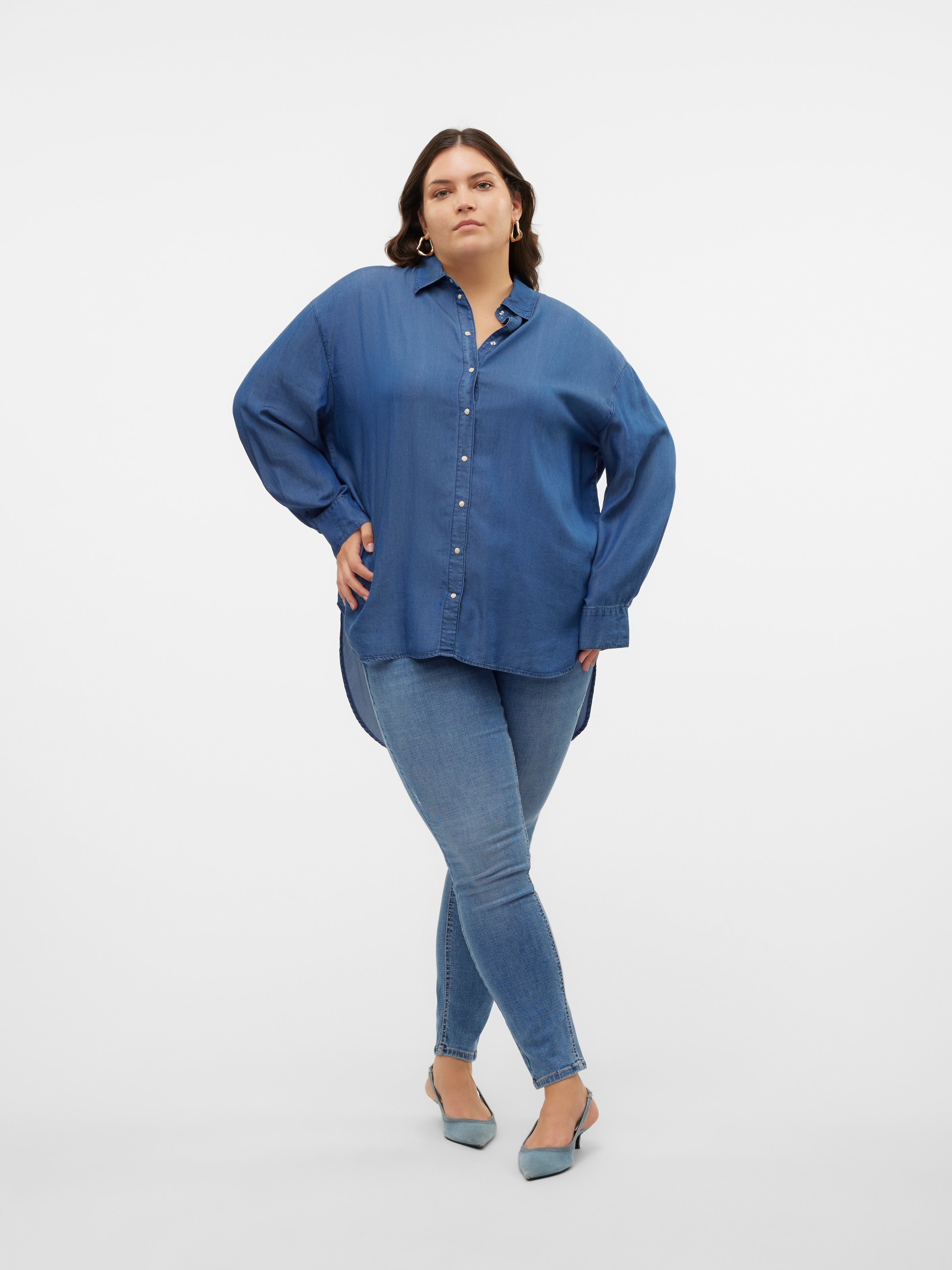 Vero Moda Curve Skinny-fit-Jeans »VMCFLASH MR SKINNY JEANS LI347 GA CUR«