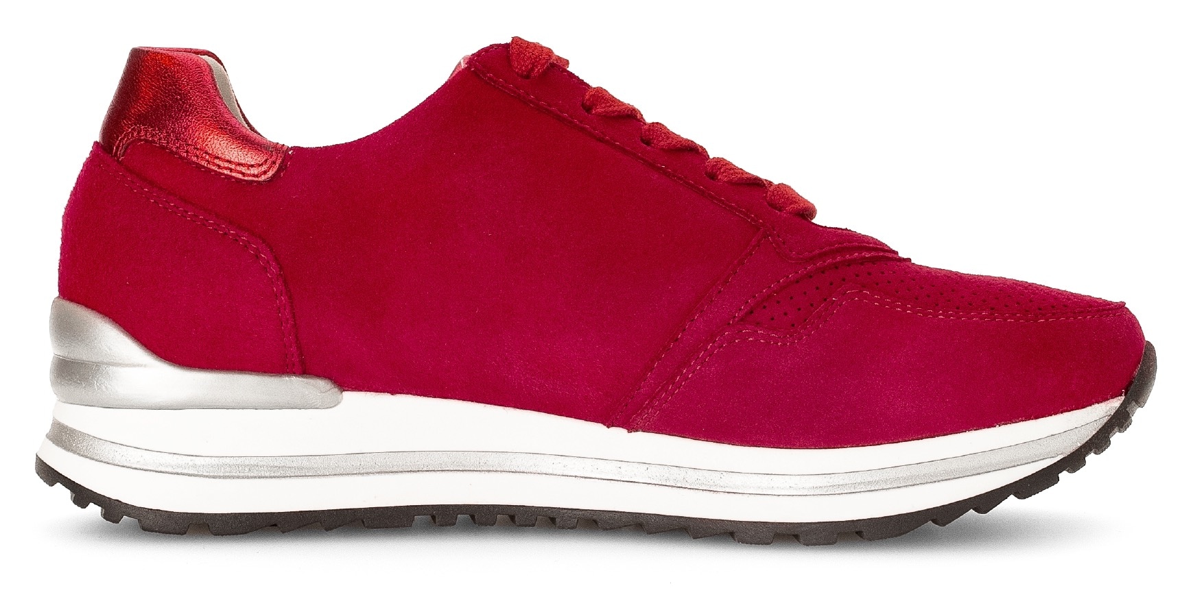Gabor Keilsneaker »TURIN«, Freizeitschuh, Halbschuh, Schnürschuh mit Wechselfussbett, H-Weite