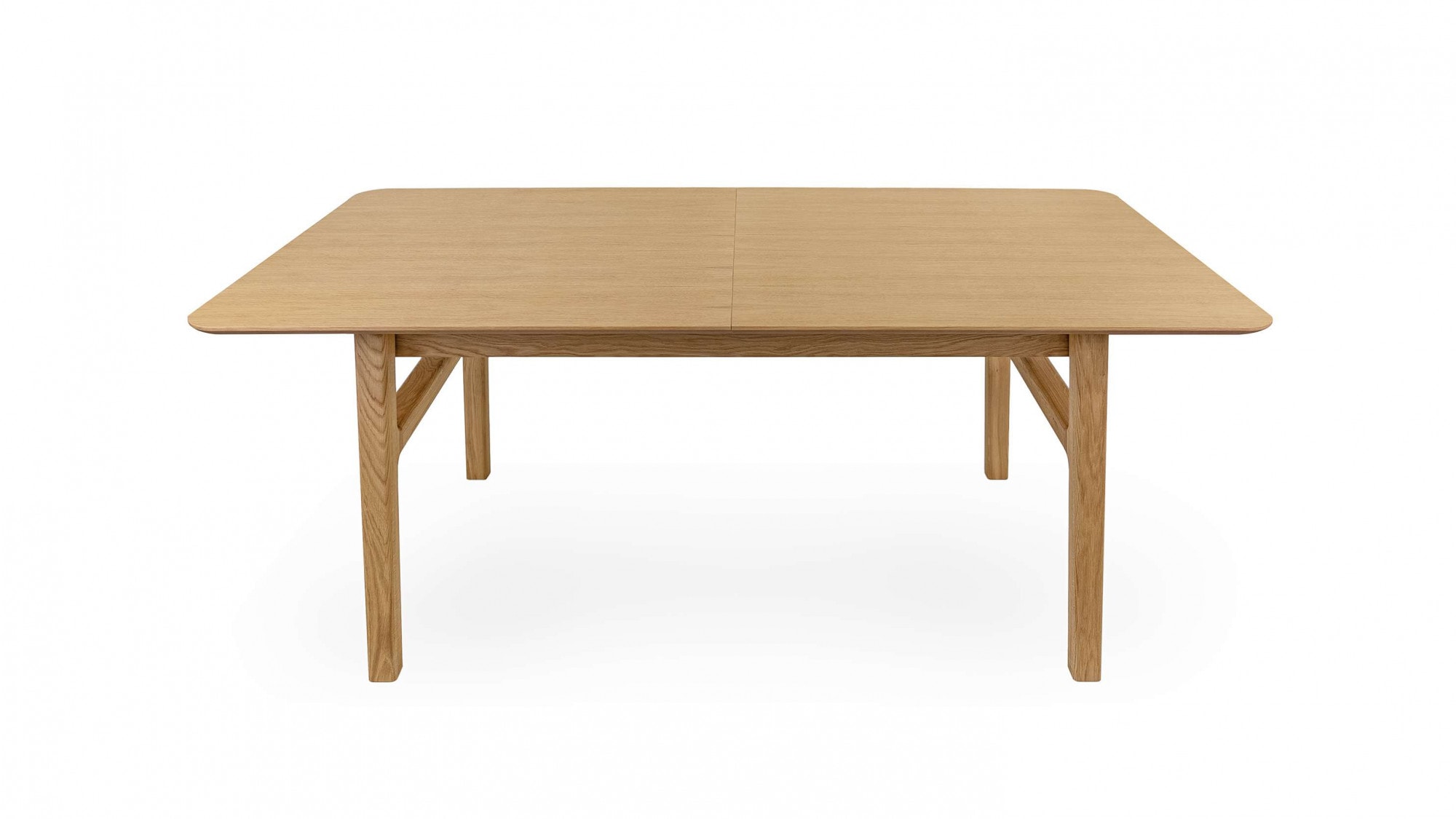 Woodman Esstisch »Curved«, Scandi Design, Breite 180 cm, ausziehbar auf 220 cm, FSC®-zertifiziert