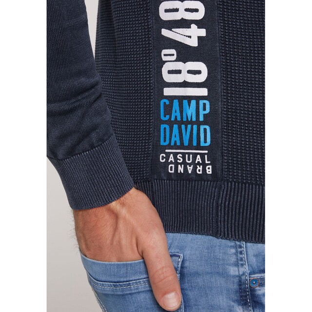 CAMP DAVID Rundhalspullover, mit Labelbadge auf der Brust online bestellen  | Jelmoli-Versand