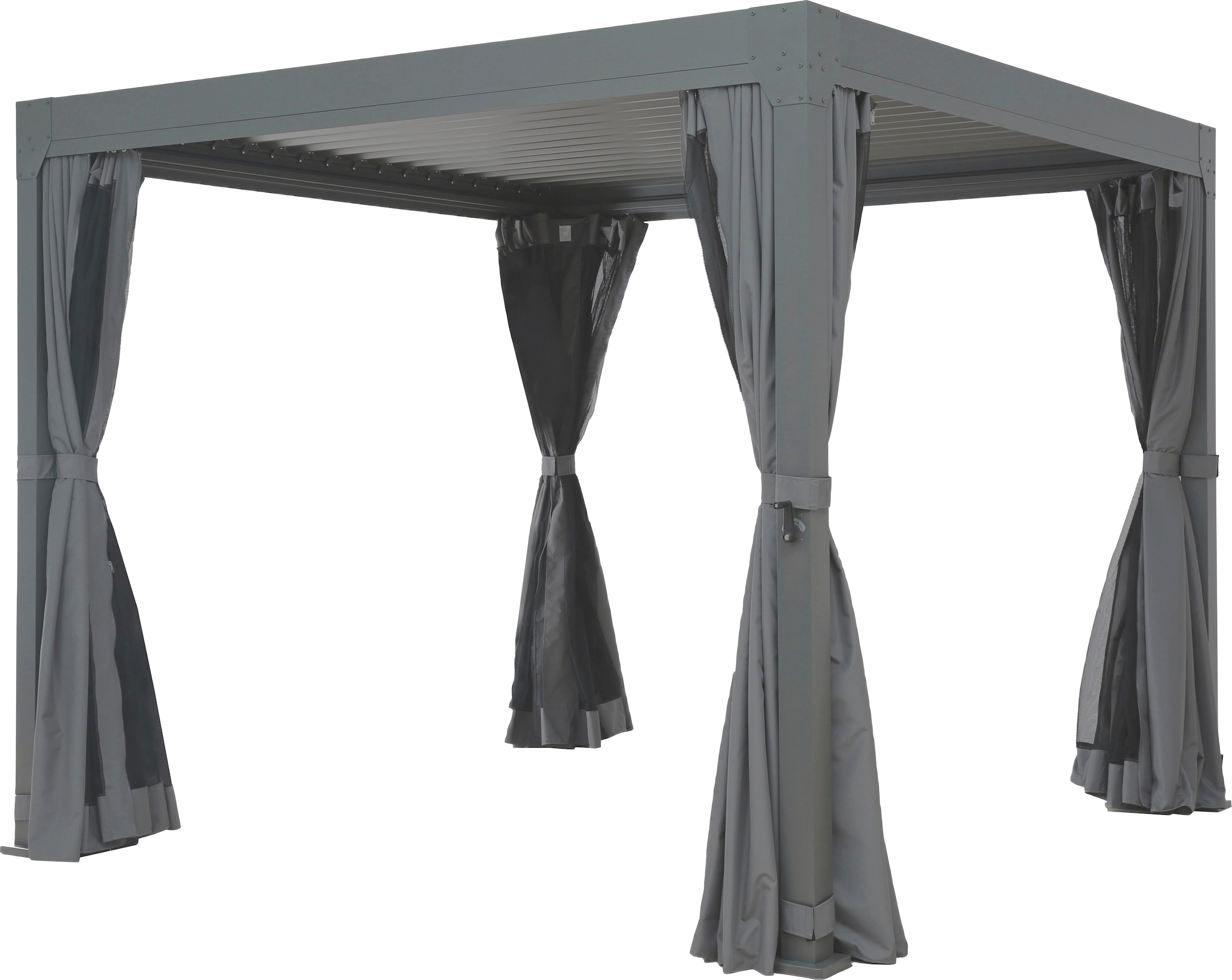 KONIFERA Pavillon »Palma«, Pergola, mit Lamellendach, Sockelmass: 300x300 cm oder 400x300 cm