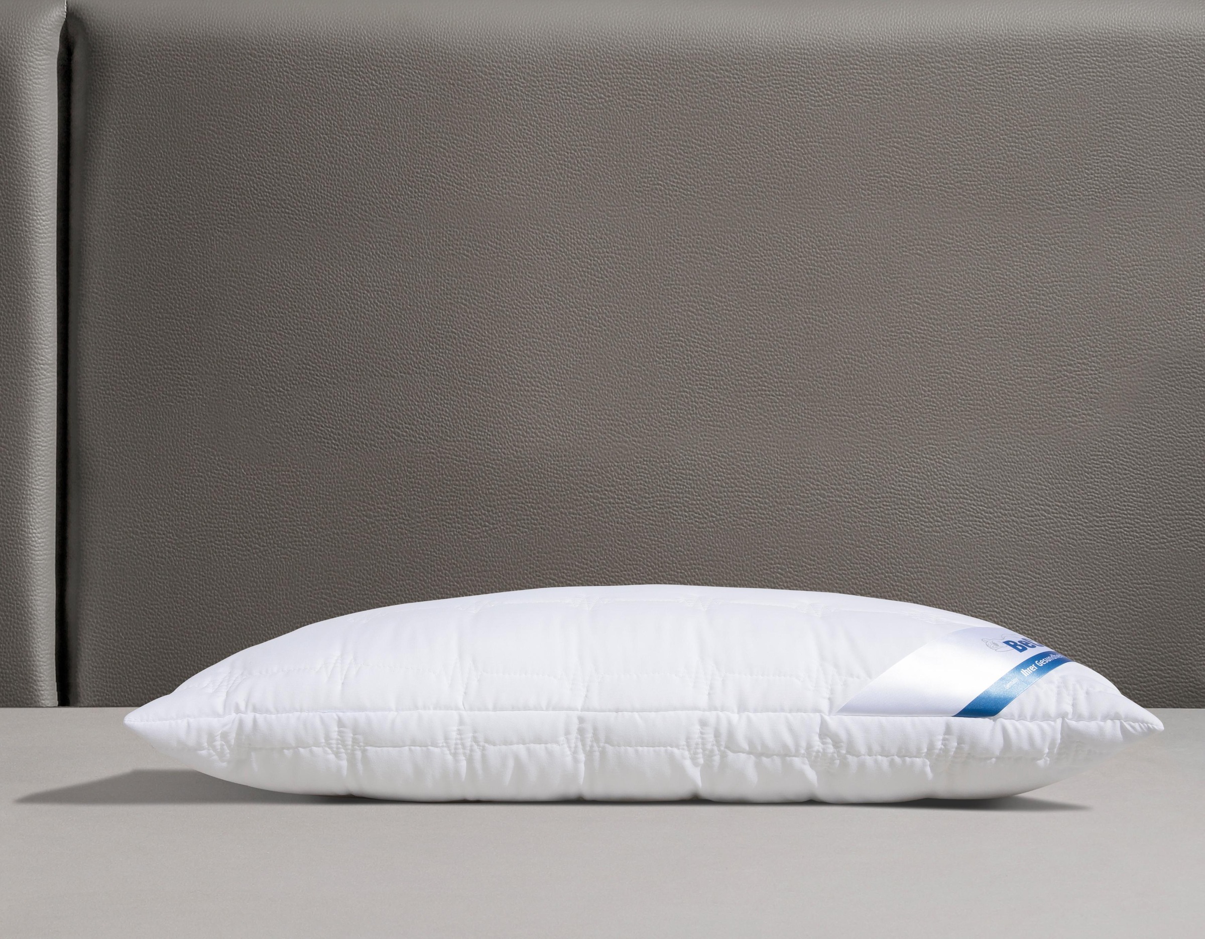 Beco Microfaserkissen "Kopfkissen Medibett Cotton Soft, in 40x80 oder 80x80 cm" Füllung: Faserbaellchen 1 Stk. tlg. Ideal für Allergiker geeignet (Hausstauballergiker)