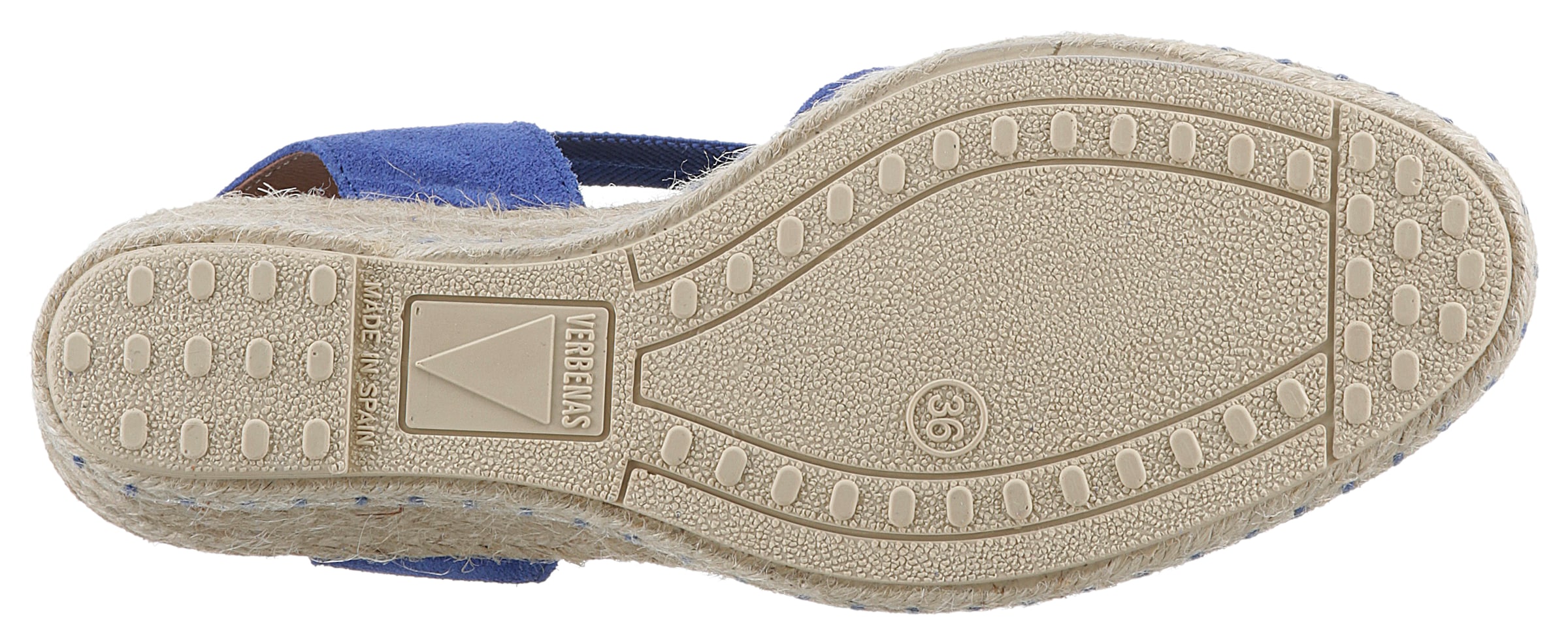 VERBENAS Sandalette »Maika Serraje«, Sommerschuh, Sandale, Keilabsatz, mit Jutebesatz