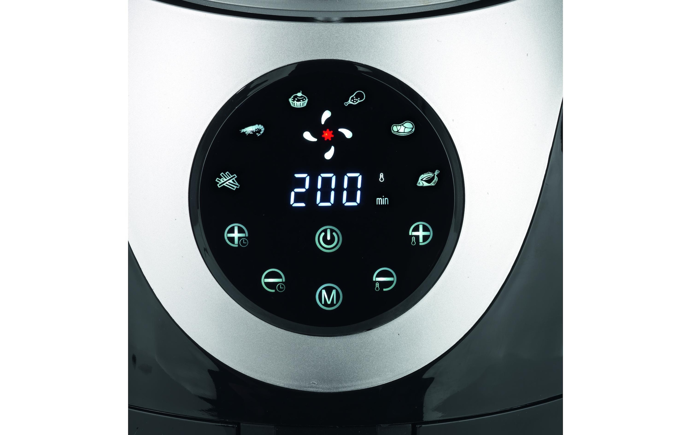 MAXXMEE Heissluftfritteuse »Digital 3 l, Schwarz/Silber«, 1300 W