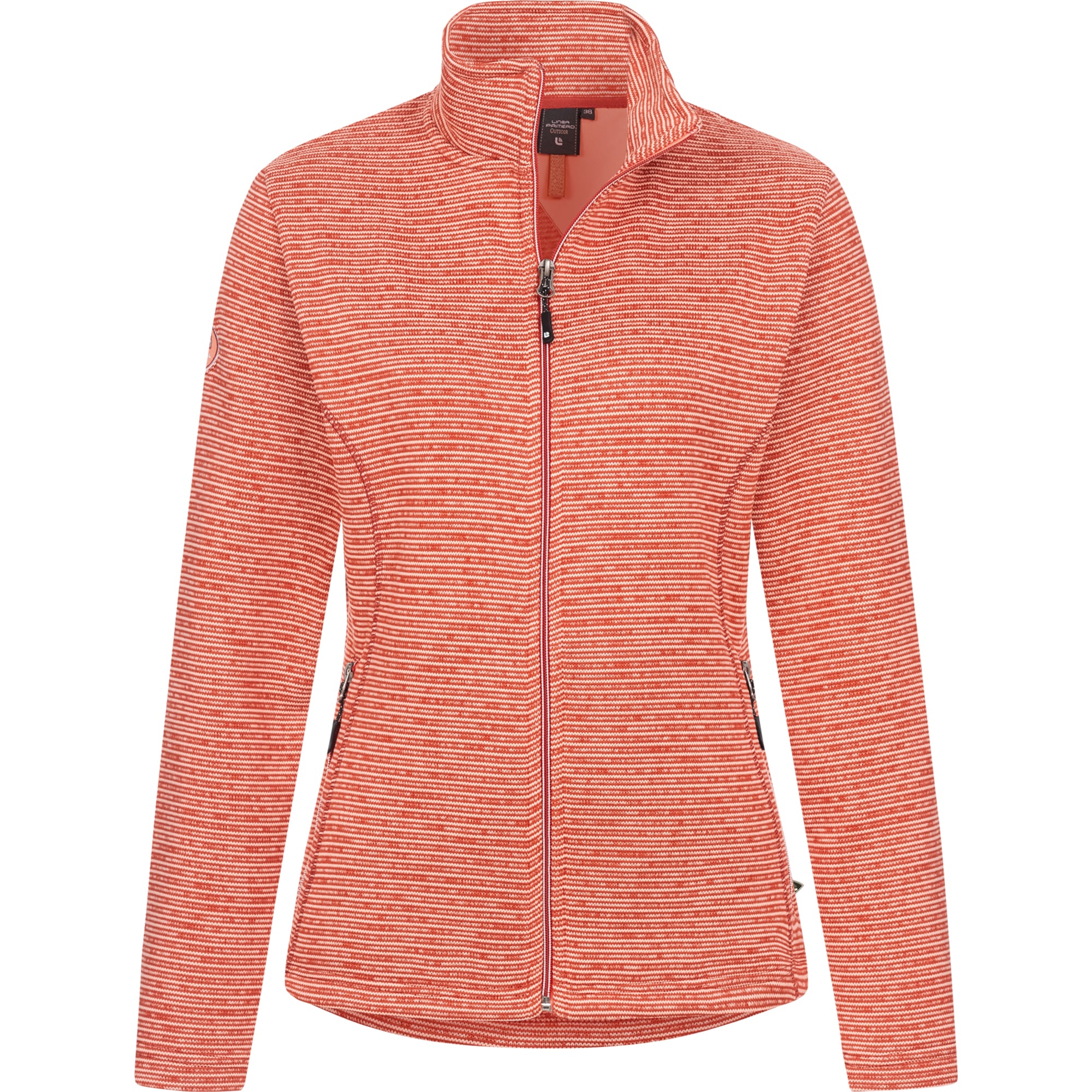 Strickfleecejacke »CALEDONIA WOMEN«, Kontrastreissverschluss