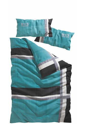 Bettwäsche »Linus, 100% Baumwolle, Kissenbezug und Bettdeckenbezug mit Reissverschluss...