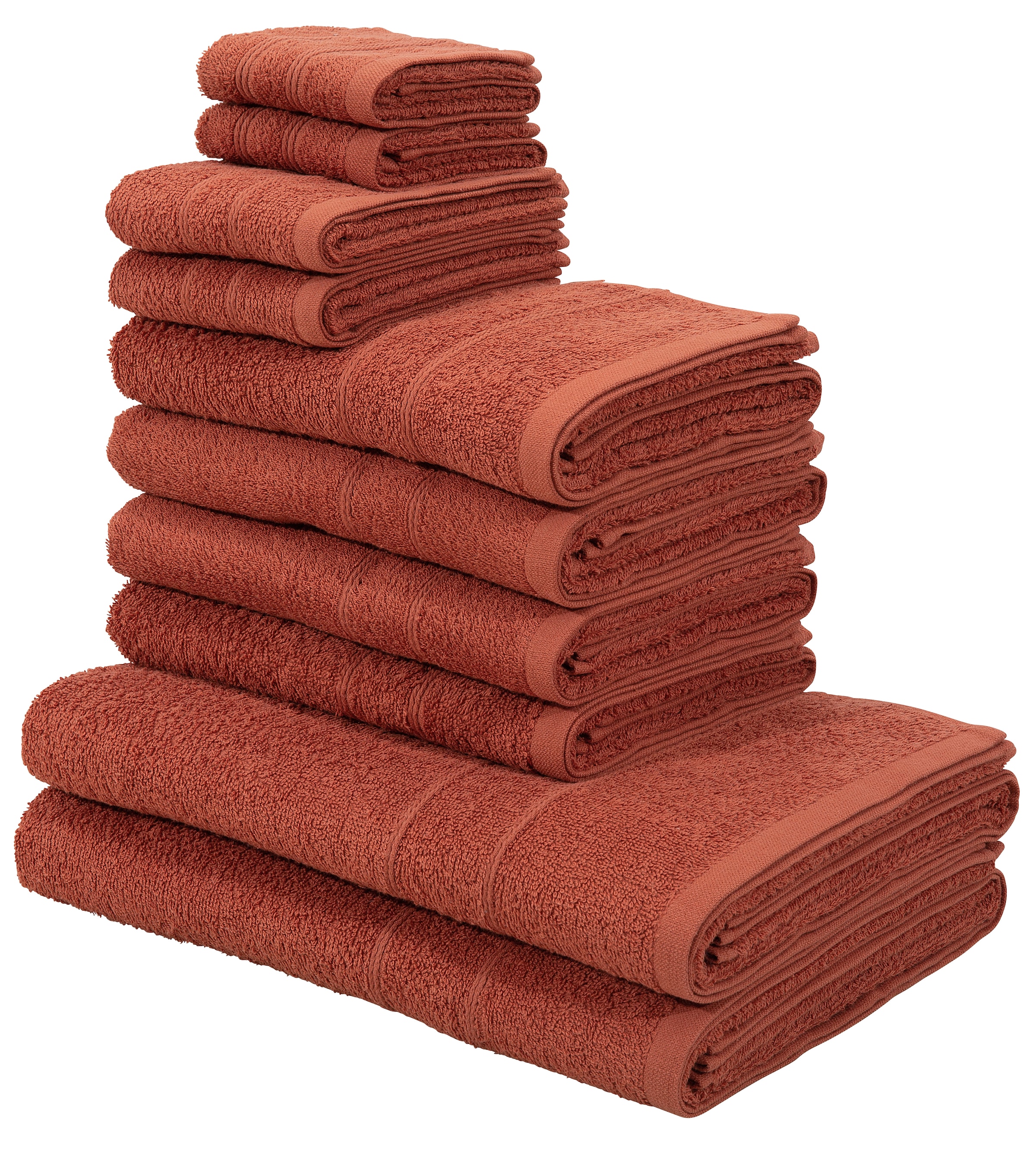 Set Handtuchset home Jelmoli-Versand 100% shoppen online my | Walkfrottee, Handtuch aus tlg., »Inga«, 10 mit Handtücher Set, Bordüre, Baumwolle feiner