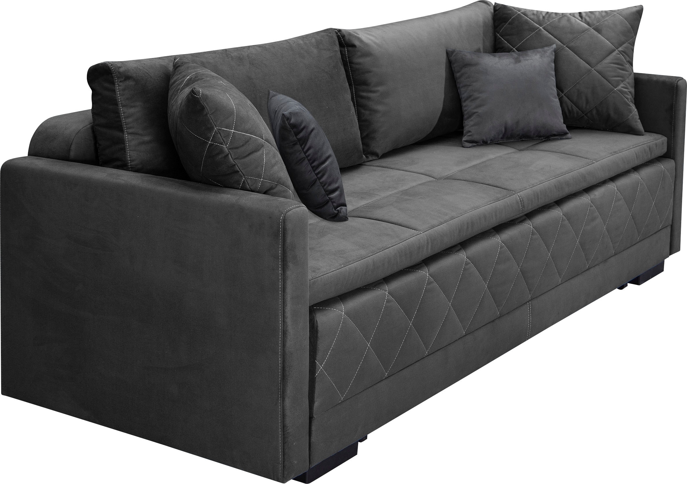 INOSIGN Schlafsofa »Potsdam«, mit Boxspringaufbau, Bettfunktion & Bettkasten, Dauerschlafsofa