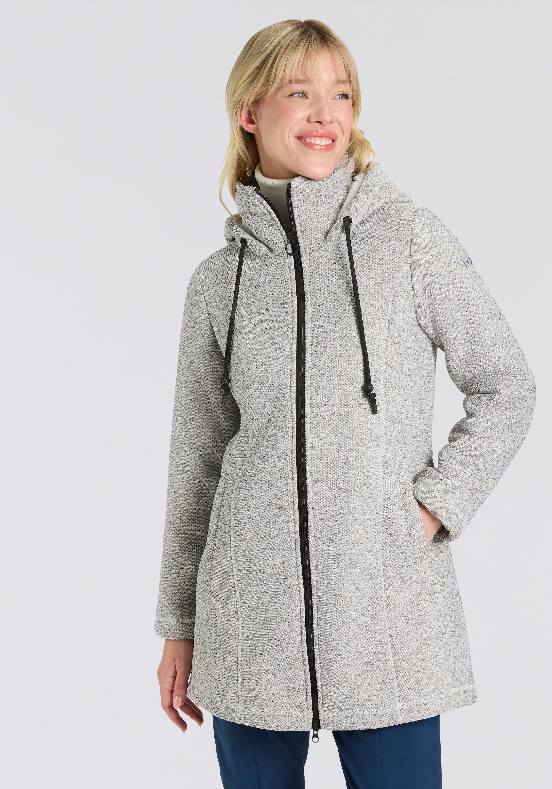 CMP Strickfleecejacke mit Kapuze