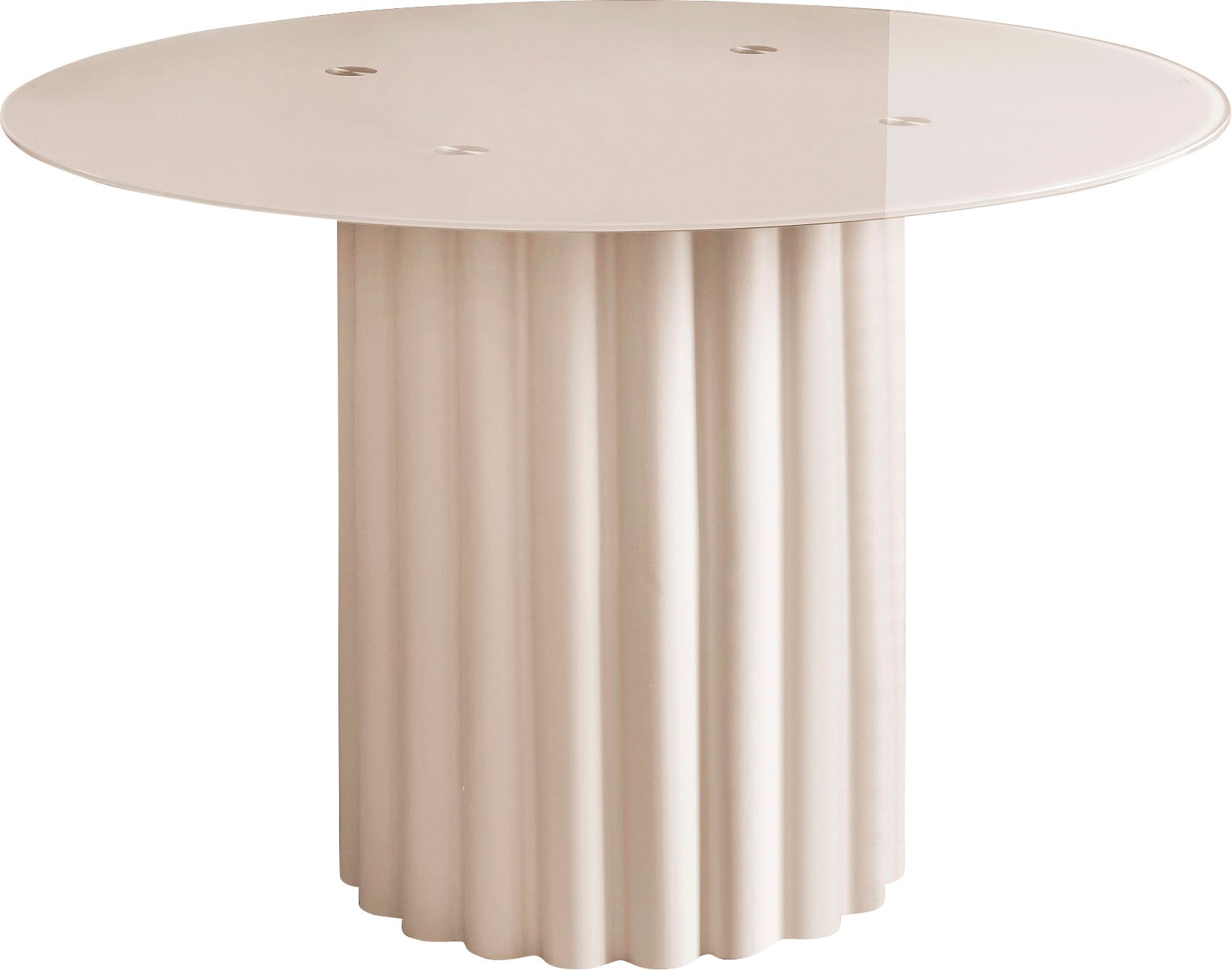 LeGer Home by Lena Gercke Esstisch »Shaye«, Tischplatte aus Glas, Gestell aus Metall