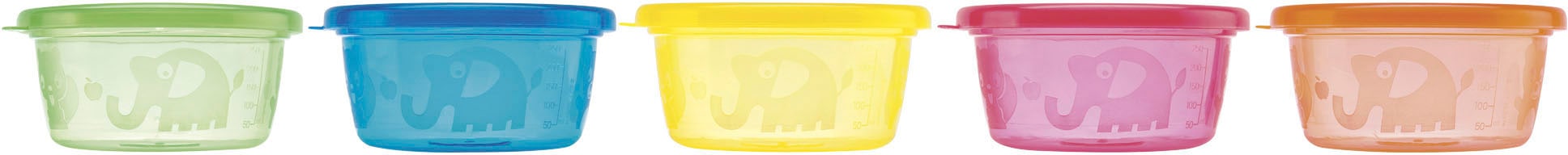Nuby Kinderschale »Pick Nick«, 6 tlg., aus Polypropylen, mit Deckel