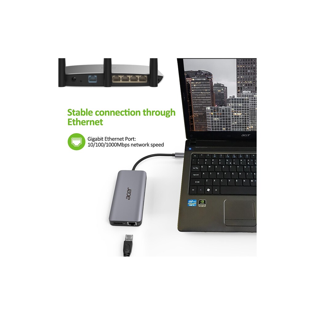 Acer Laptop-Dockingstation »USB Type-C, 12-in-1«