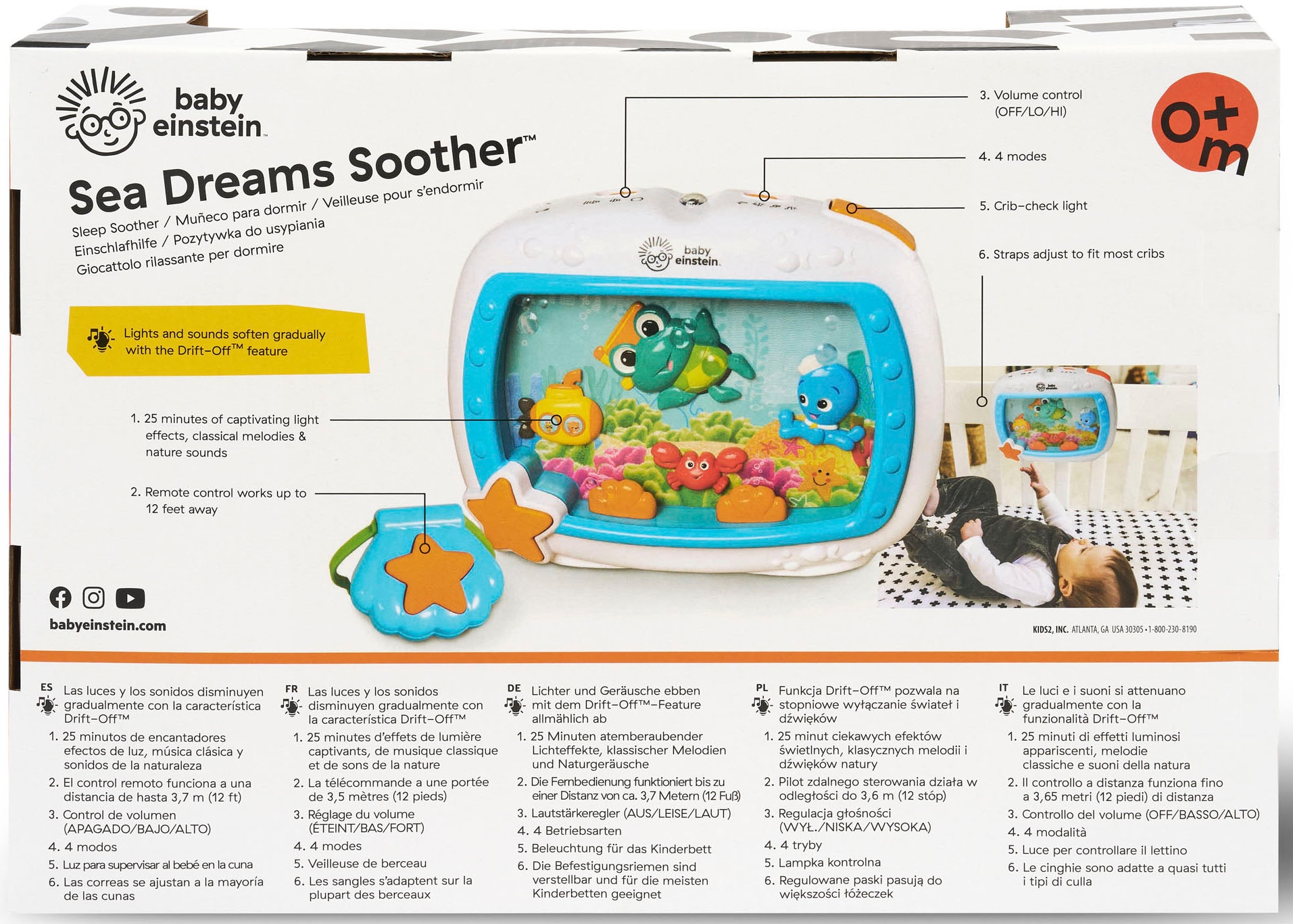 Baby Einstein Nachtlicht »Schlummerlicht Sea Dreams«, inklusive Fernbedienung