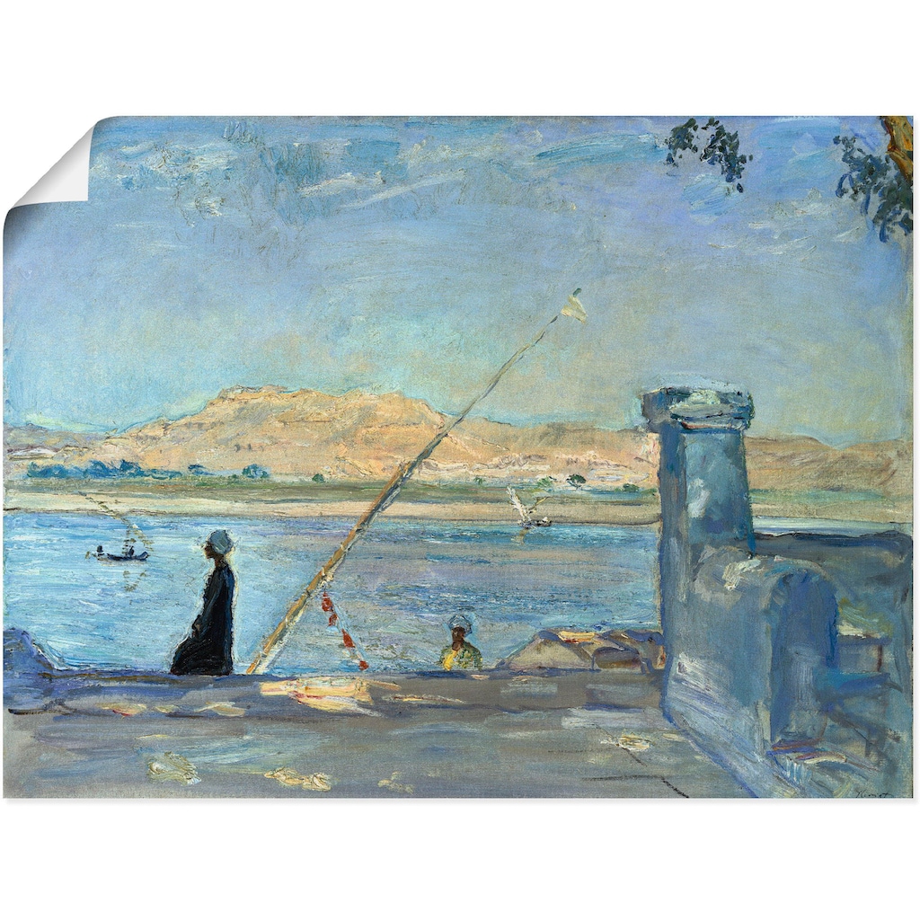 Artland Kunstdruck »Morgen bei Luxor. 1914«, Gewässer, (1 St.)