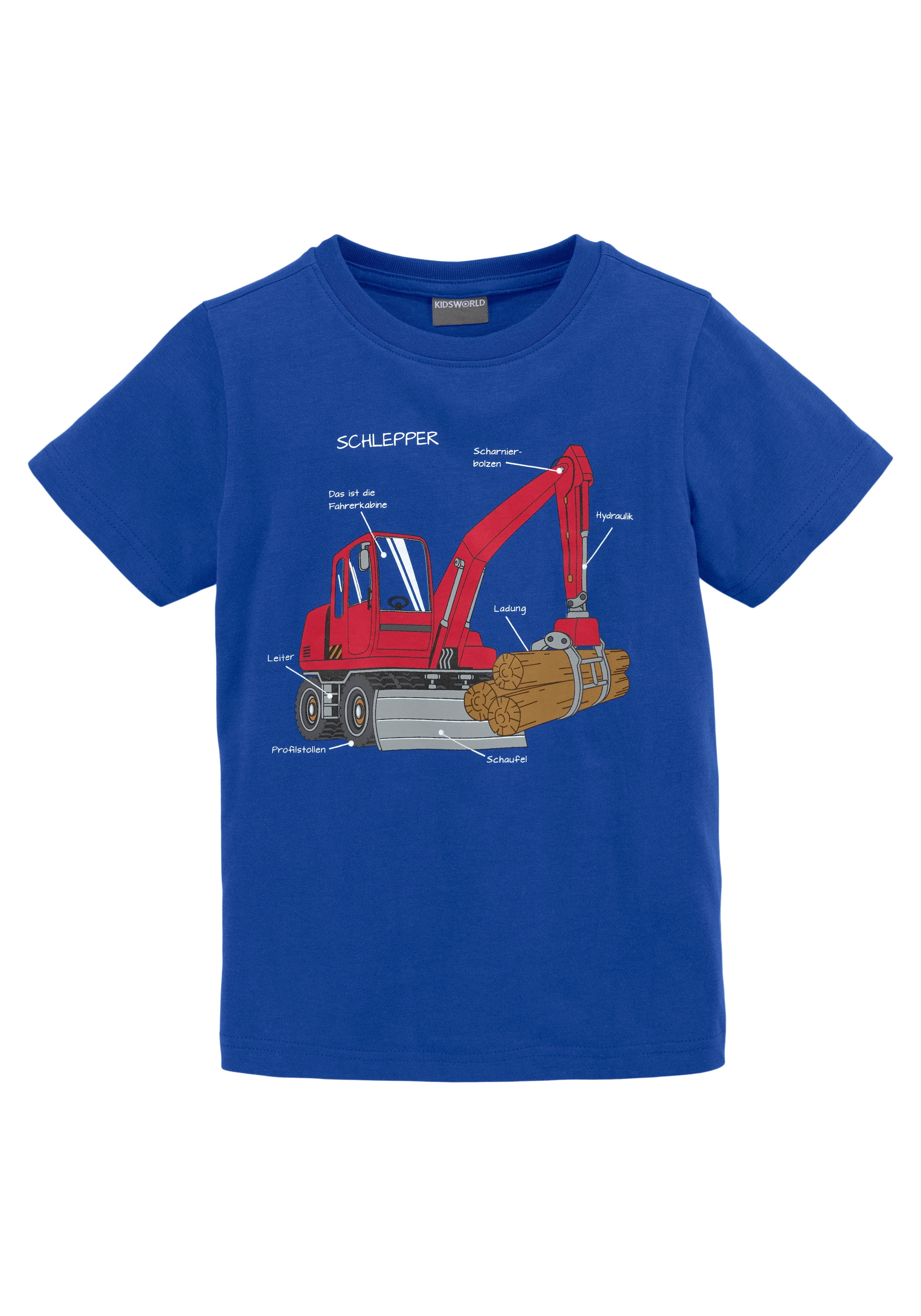 KIDSWORLD T-Shirt »für kleine Jungen«, Kurzarm, Basic-Passform, bedruckt mit Statements/Sprüchen