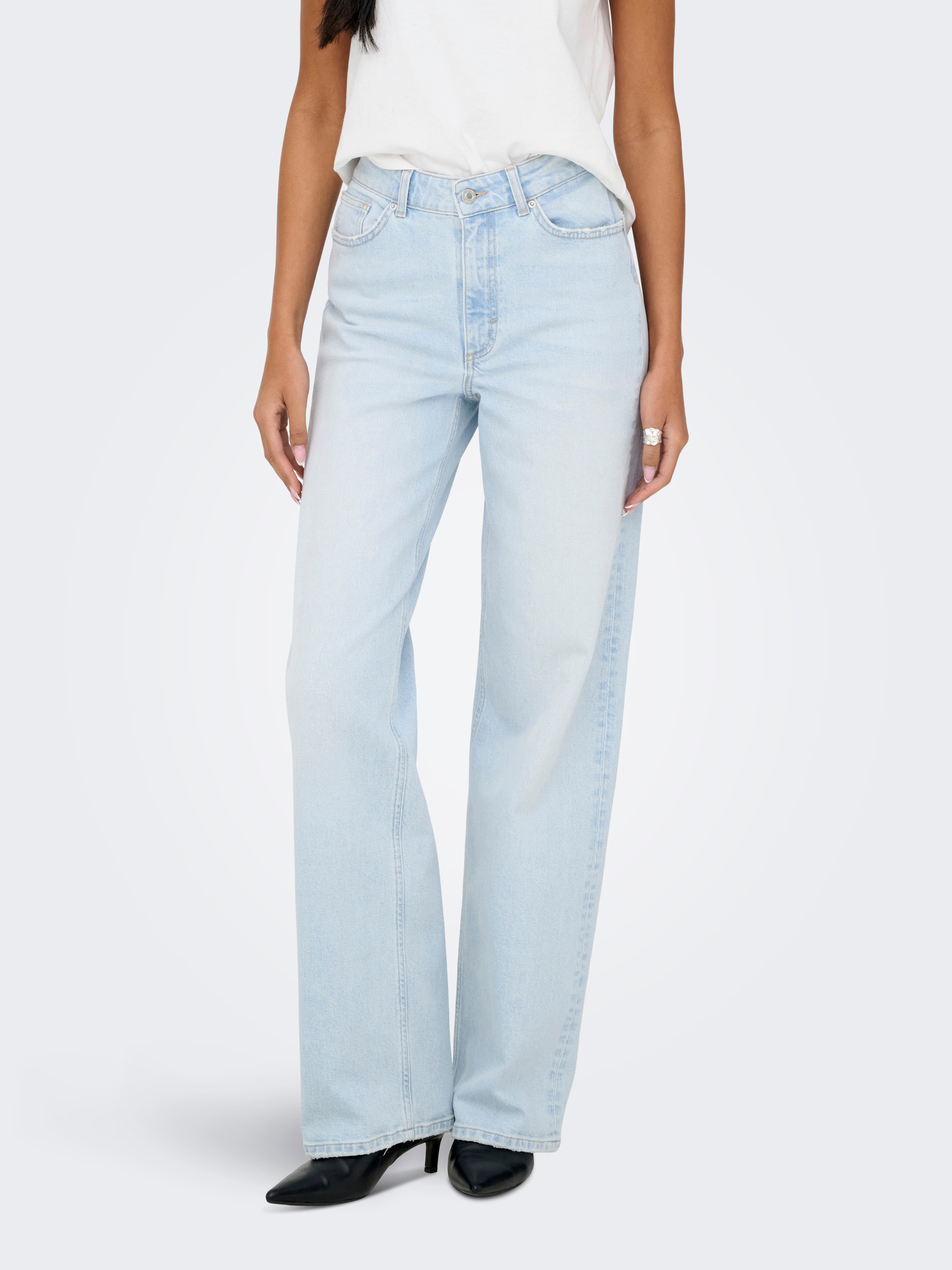 ONLY High-waist-Jeans "ONLJUICY HW WIDE LEG DOT114 DNM"