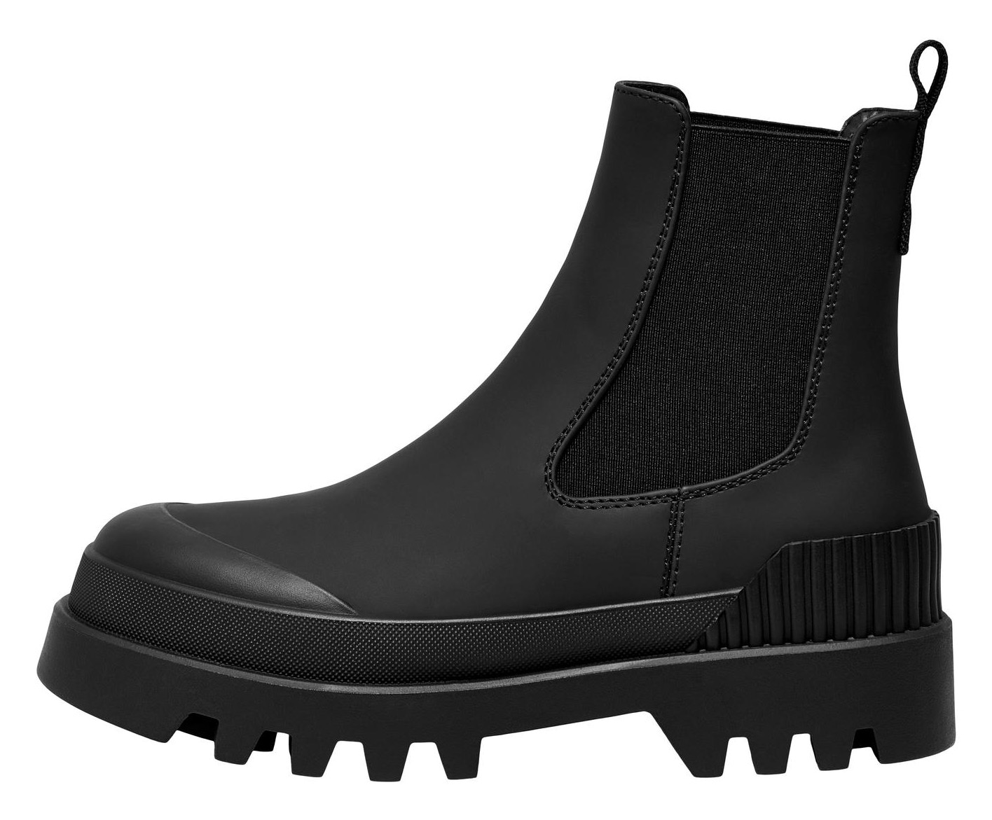 ONLY Shoes Chelseaboots »ONLBUZZ-2«, Blockabsatz, Stiefelette, Schlupfschuh mit markanter Profilsohle