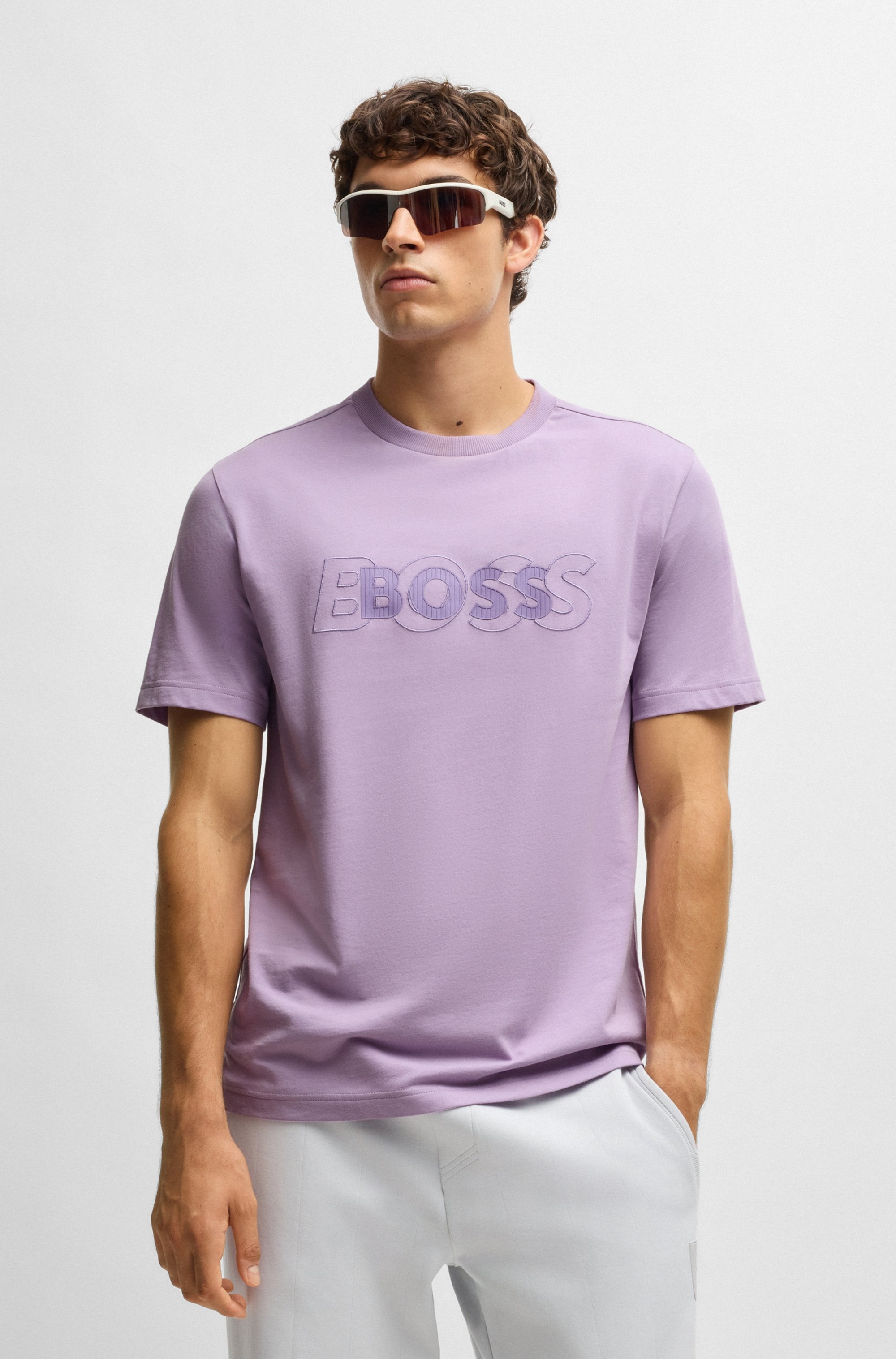 BOSS GREEN T-Shirt »Tee DropNeedle« mit doppeltem BOSS-Logo
