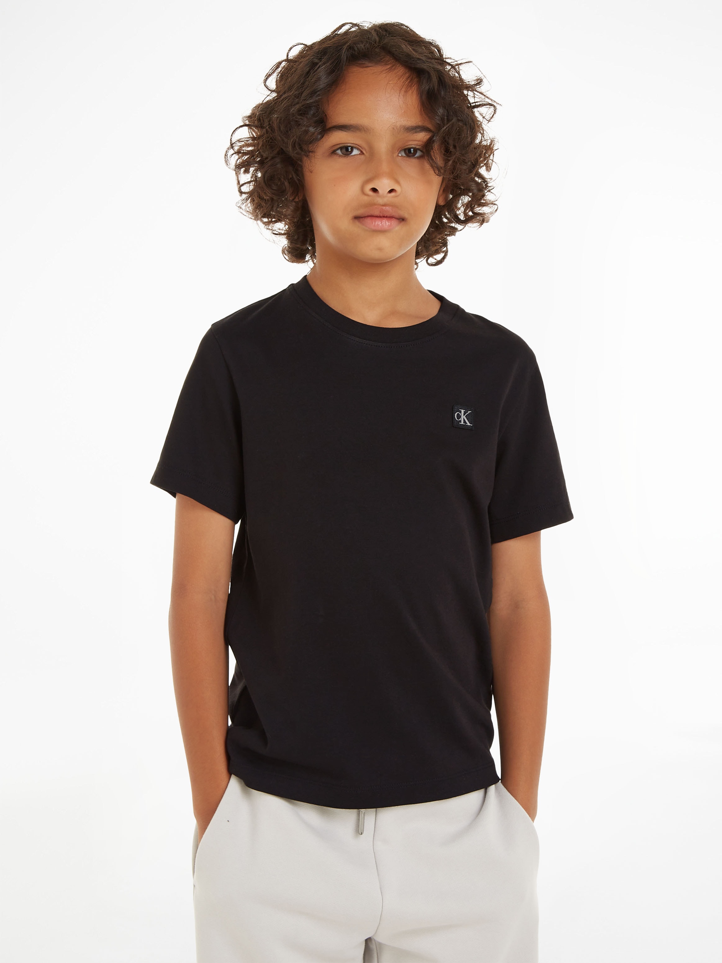 Calvin Klein Jeans T-Shirt »MONOGRAM MINI BADGE T-SHIRT«, für Kinder bis 16 Jahre