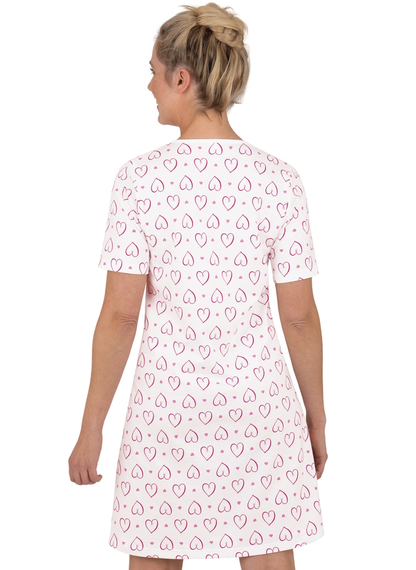bestellen Jelmoli-Versand online »TRIGEMA bei Allover-Print« Trigema herzigem mit Nachthemd Schweiz Nachthemd