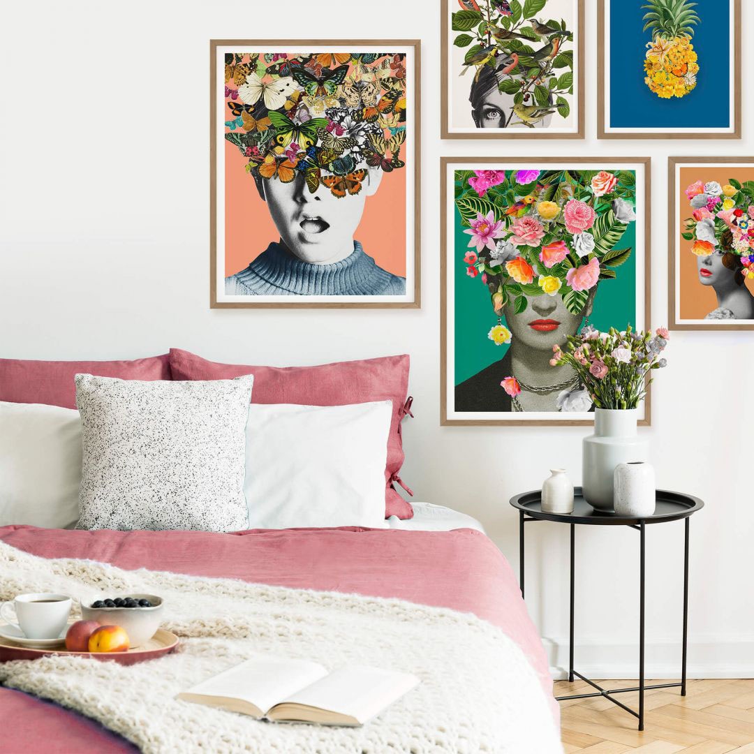 kaufen (1 St.) Poster online »Ananas Blau«, Wall-Art Blumen, | Blume Jelmoli-Versand