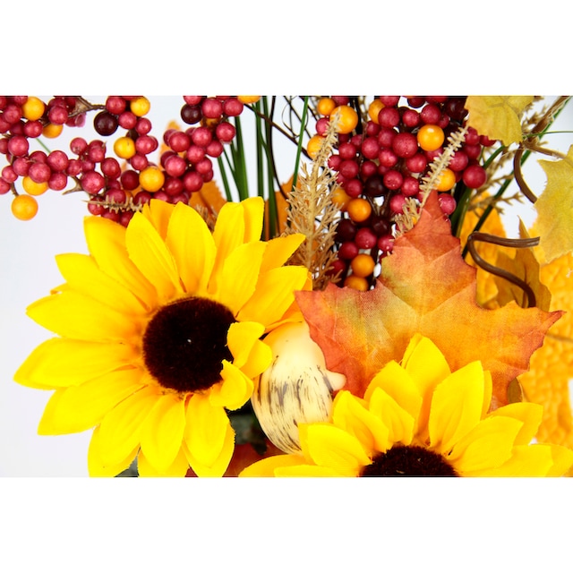 I.GE.A. Kunstblume »Gesteck aus Sonnenblumen auf Stein«, Künstliche Blumen  Herbstgesteck Deko Ornamente für Halloween online kaufen | Jelmoli-Versand