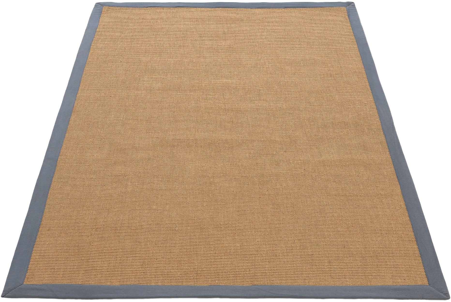 | online carpetfine bestellen rechteckig, »Sisal«, mit Rückseite farbiger Bordüre, Anti Sisalteppich Rutsch Jelmoli-Versand