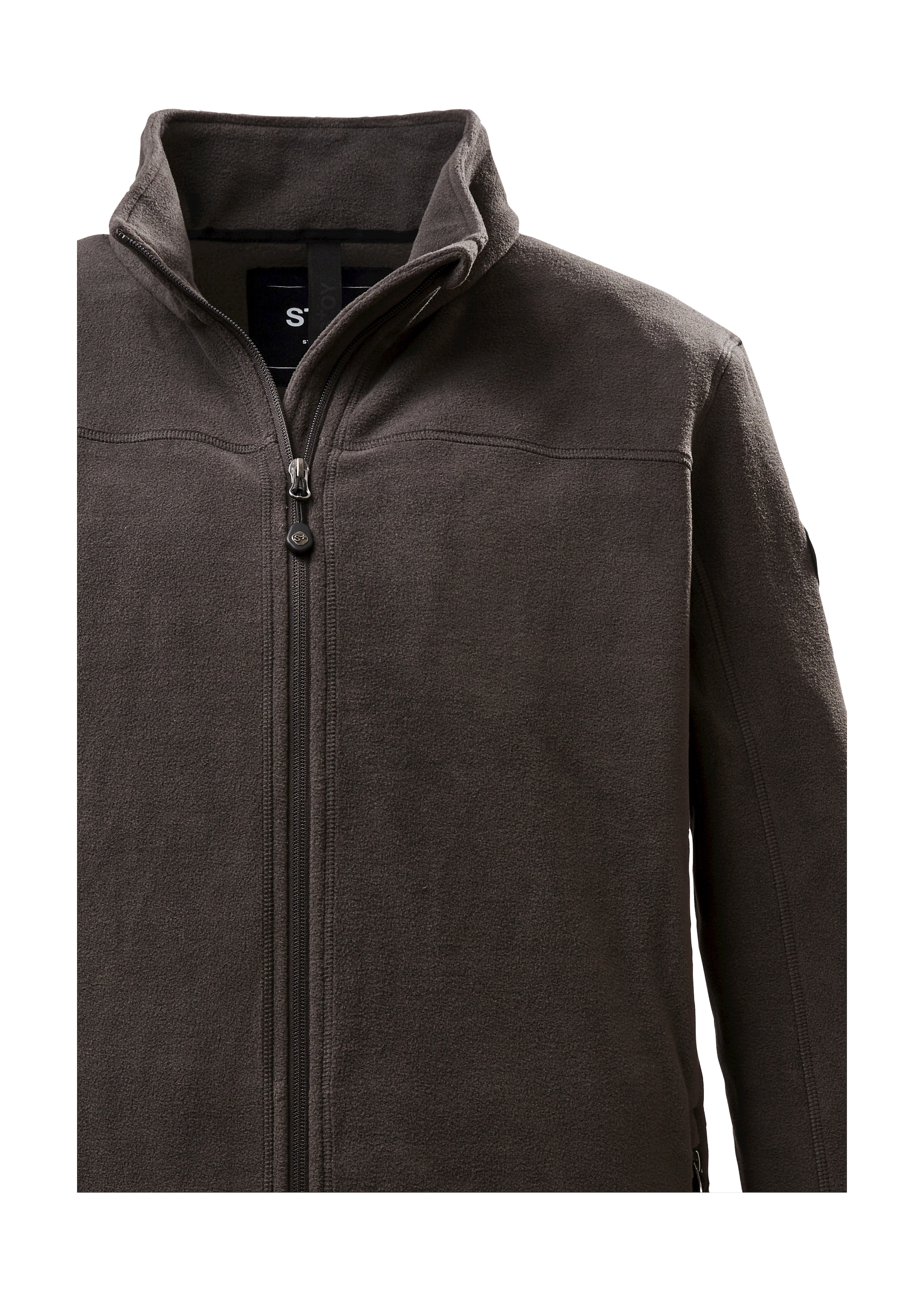 STOY Fleecejacke »STS 18 MN JCKT«, Leichte Fleecejacke mit Stretch, Kinnschutz und Zipper-Taschen