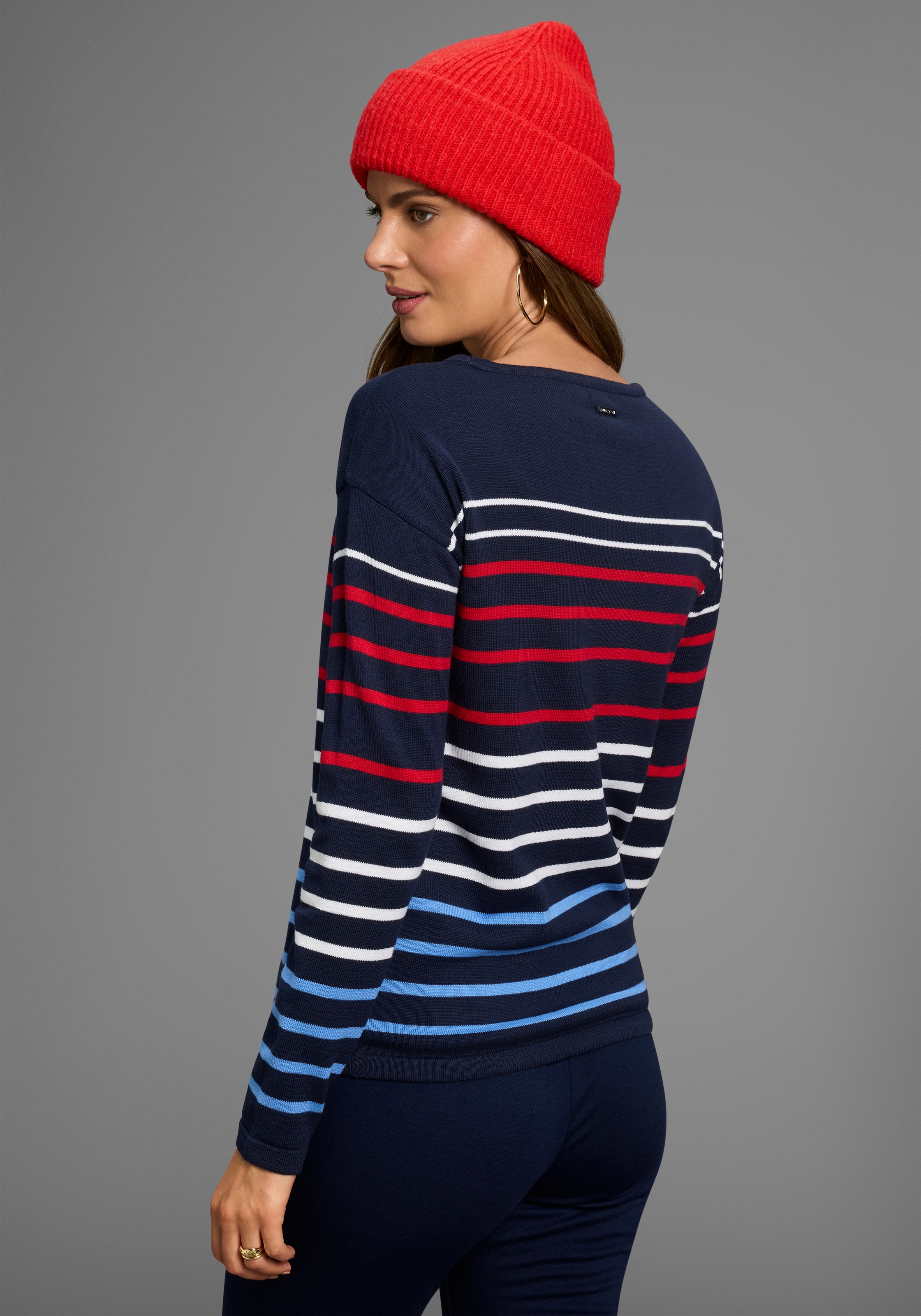 Laura Scott Streifenpullover, mit Multistreifen