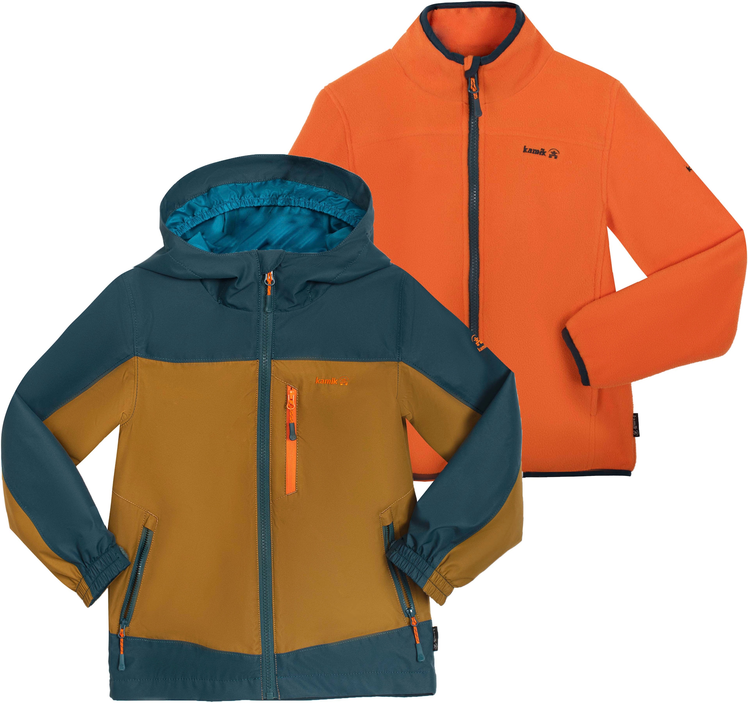 Kamik Doppeljacke »KASON«, mit Kapuze, für Kinder